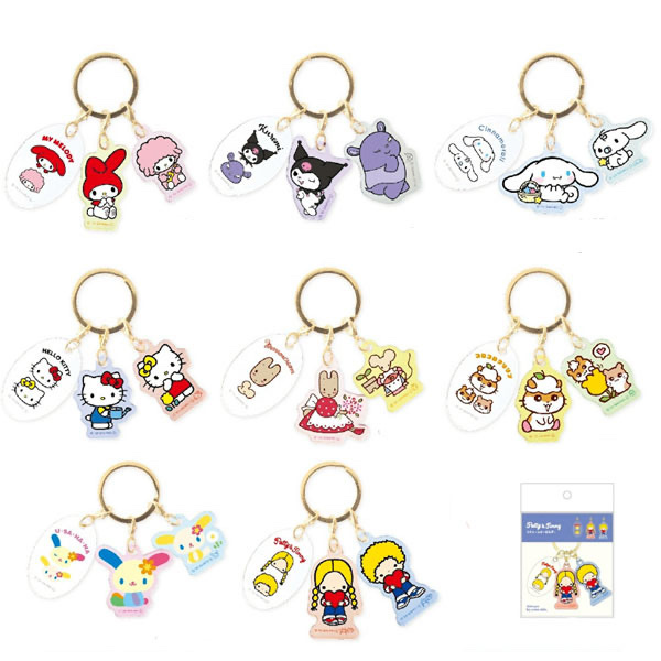 日本 Sanrio 3件吊牌匙扣