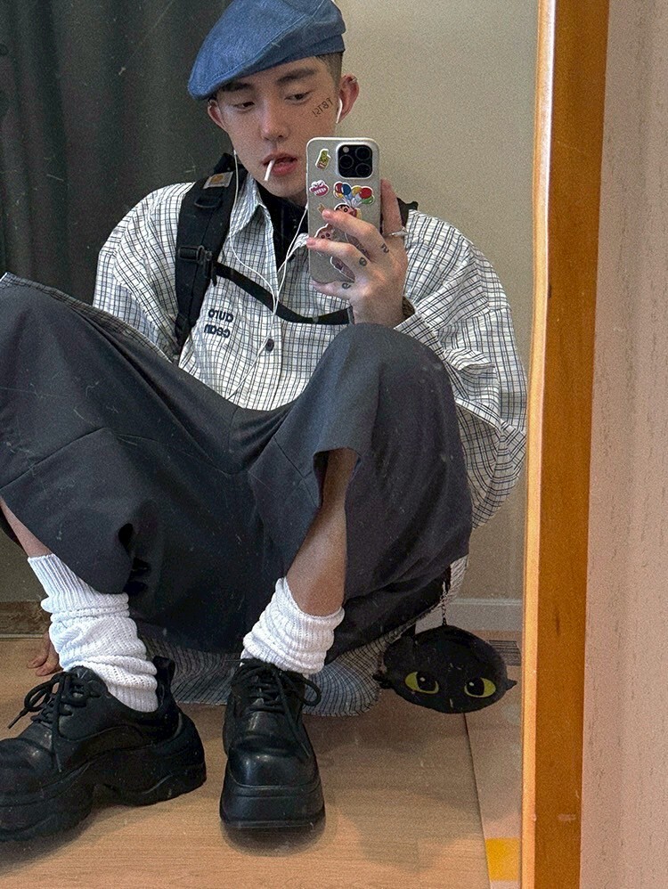 Aurocean 純棉小格子襯衫