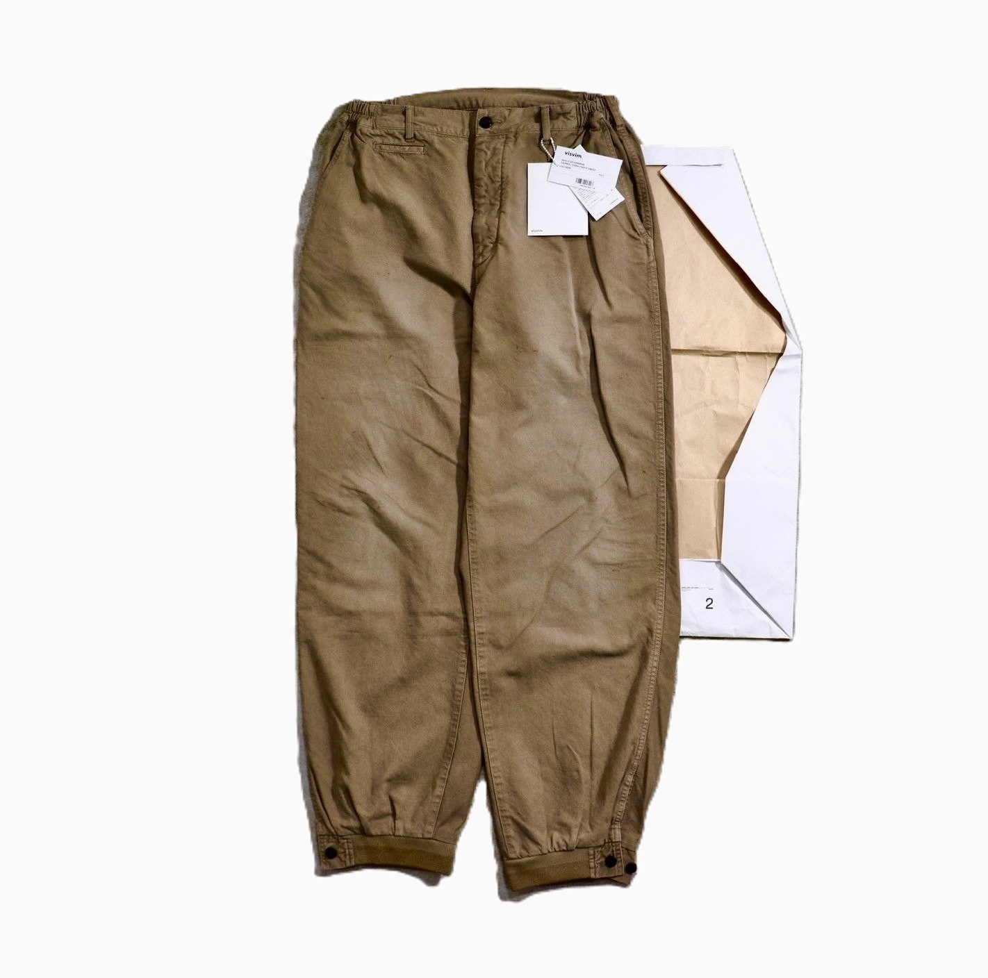 9/10 RE-STOCK: VISVIM CARROL CHINO PANTS DMGD - BEIGE SIZE 2 PRE ORDER ITEM (預訂中)