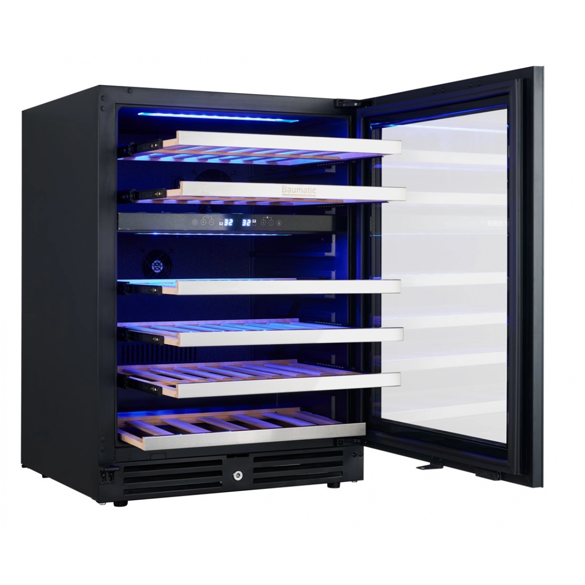 Baumatic    BWCD1502GL‧嵌入式變頻雙溫區酒櫃‧46支‧香港行貨,原廠1年全機保用‧
