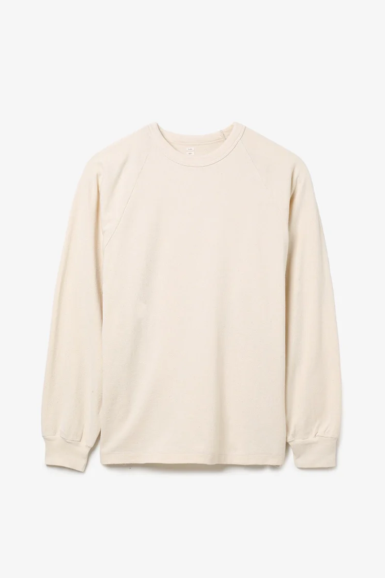 BLURHMS CO/SILK NEP RAGLAN TEE (3COL)