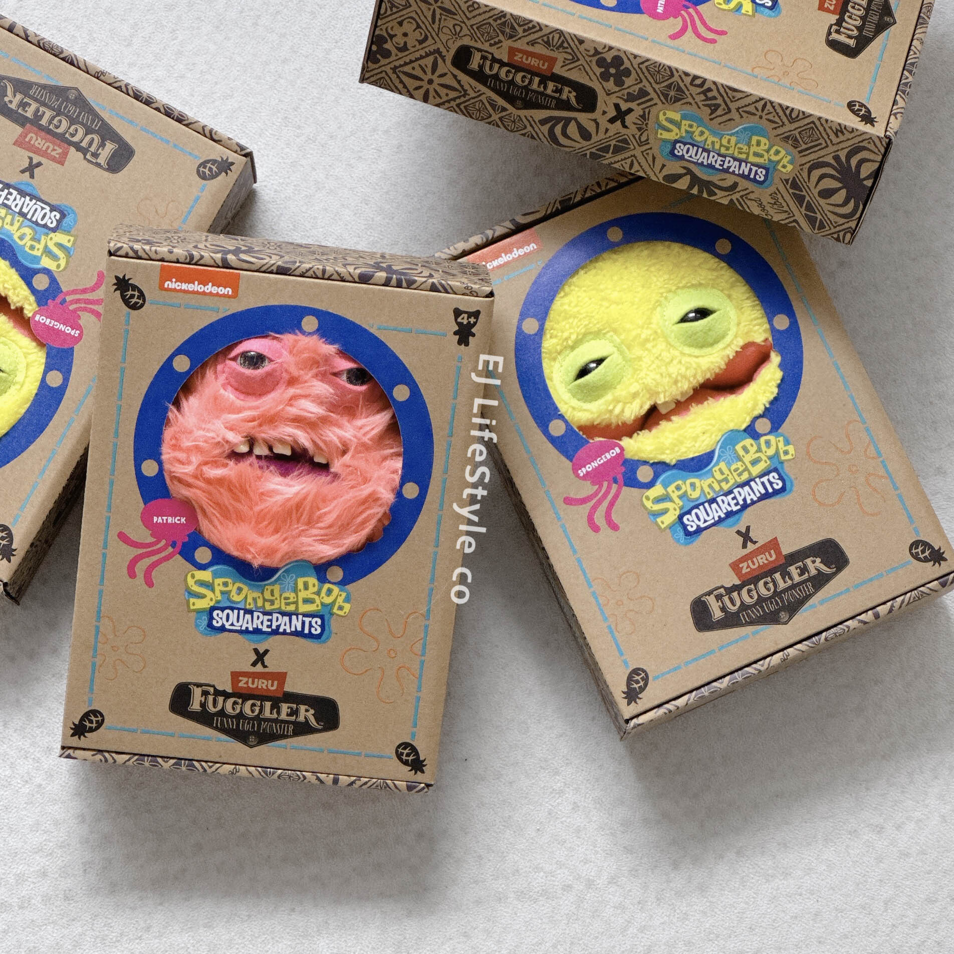 Fuggler x SpongeBob 海綿寶寶 派大星 牙齒怪 牙寶 玩偶 / 現貨