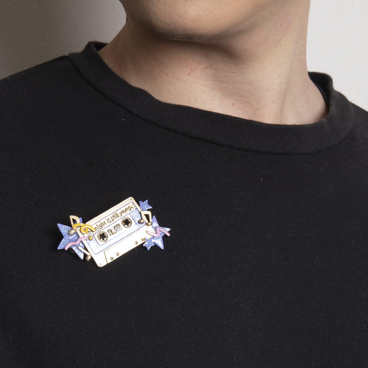 懷舊磁帶胸針