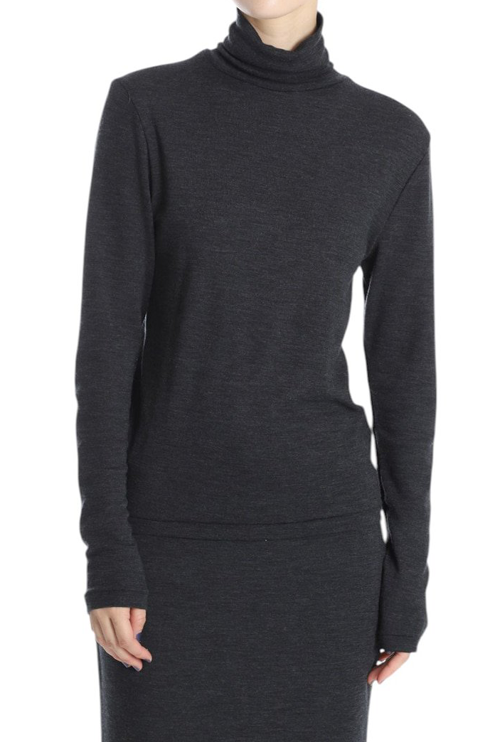 BLURHMS WOOL RIB TURTLE NECK (3COL)