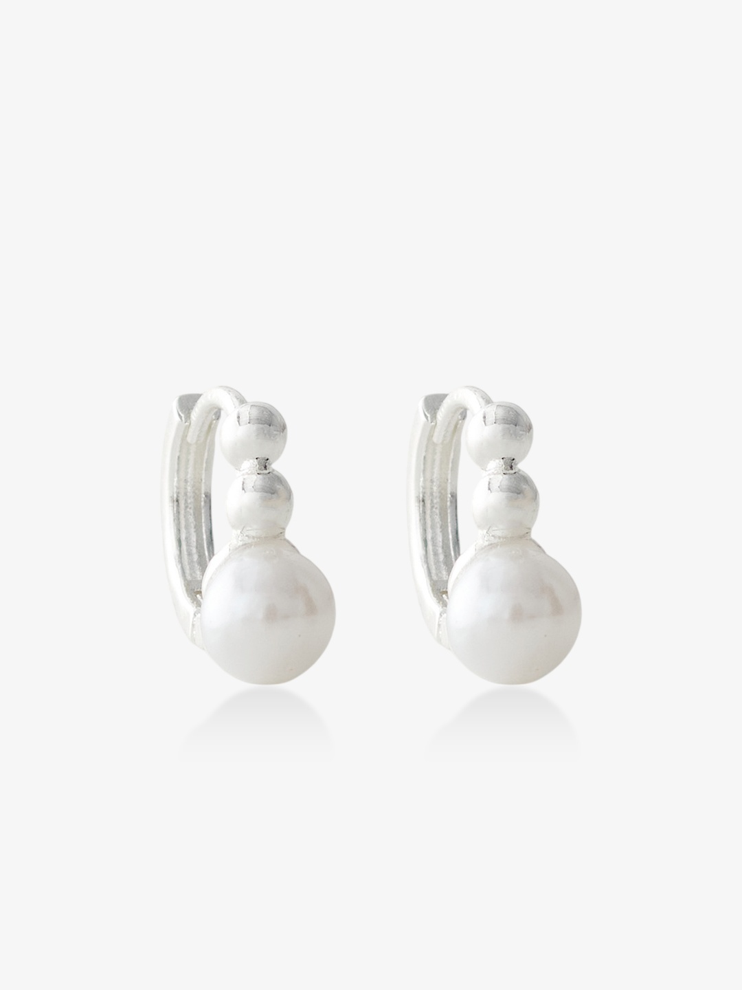 小珍珠圈圈耳環