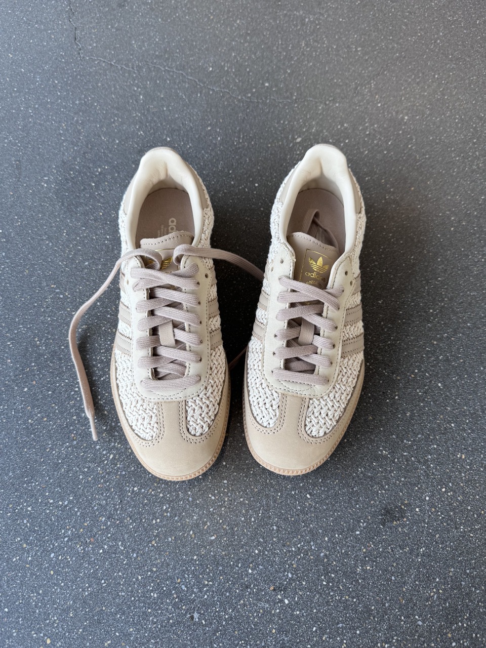 ADIDAS SAMBA OG 焦糖奶油 奶茶色 米白色 編織 女鞋 JR9446 / 調貨