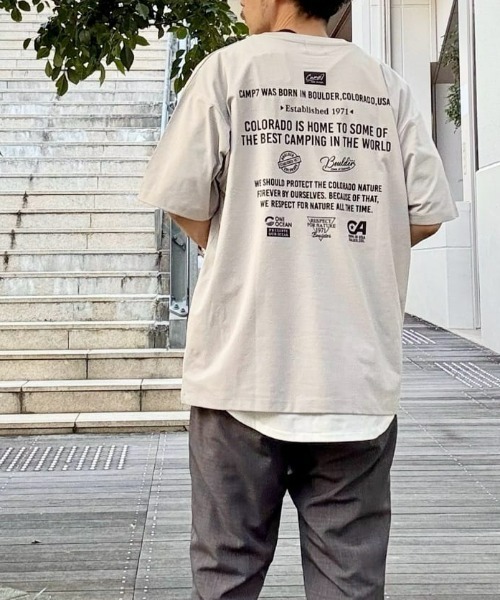 日本 Camp 7 吸水速乾 Back Logo Print T-Shirt