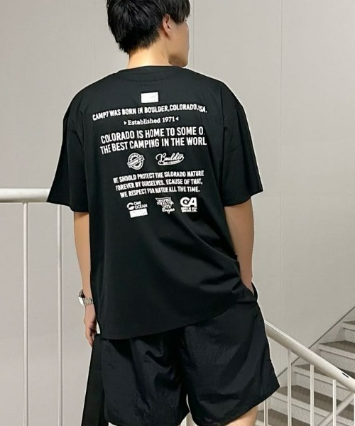 日本 Camp 7 吸水速乾 Back Logo Print T-Shirt