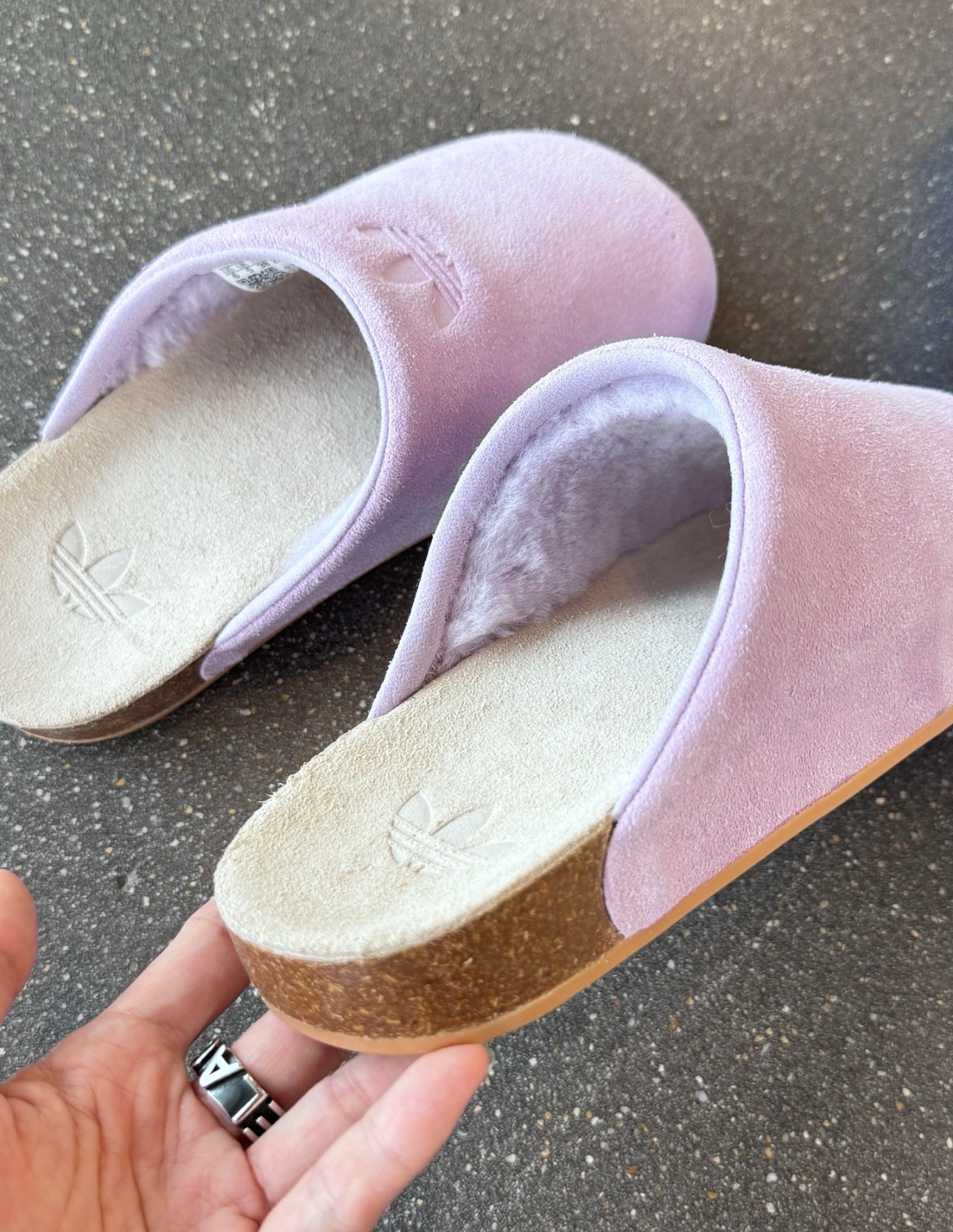 Adidas Adimule ｜勃肯 麂皮懶人鞋・ MULE拖鞋 香芋紫色 JP8732