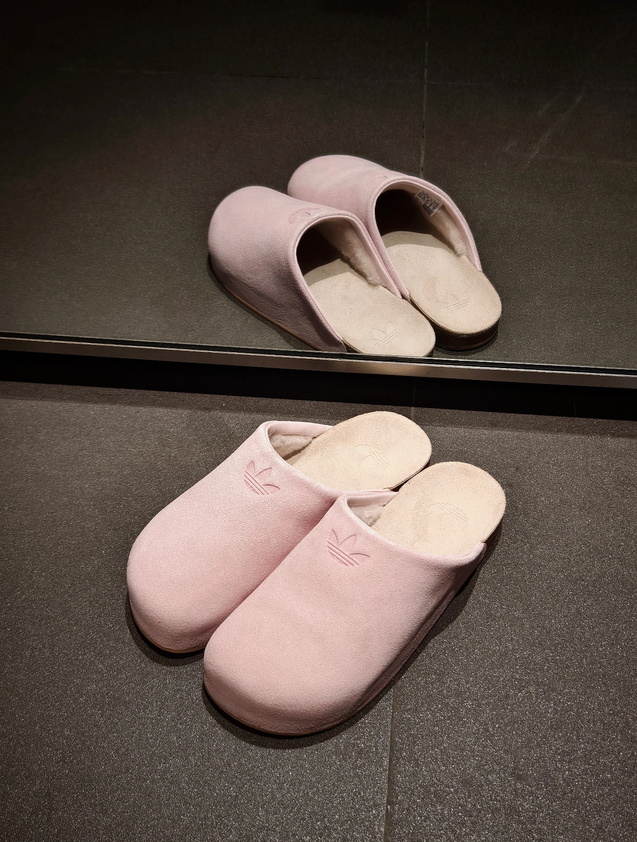 Adidas Adimule ｜勃肯 麂皮懶人鞋・ MULE拖鞋 淺粉色 JP8731