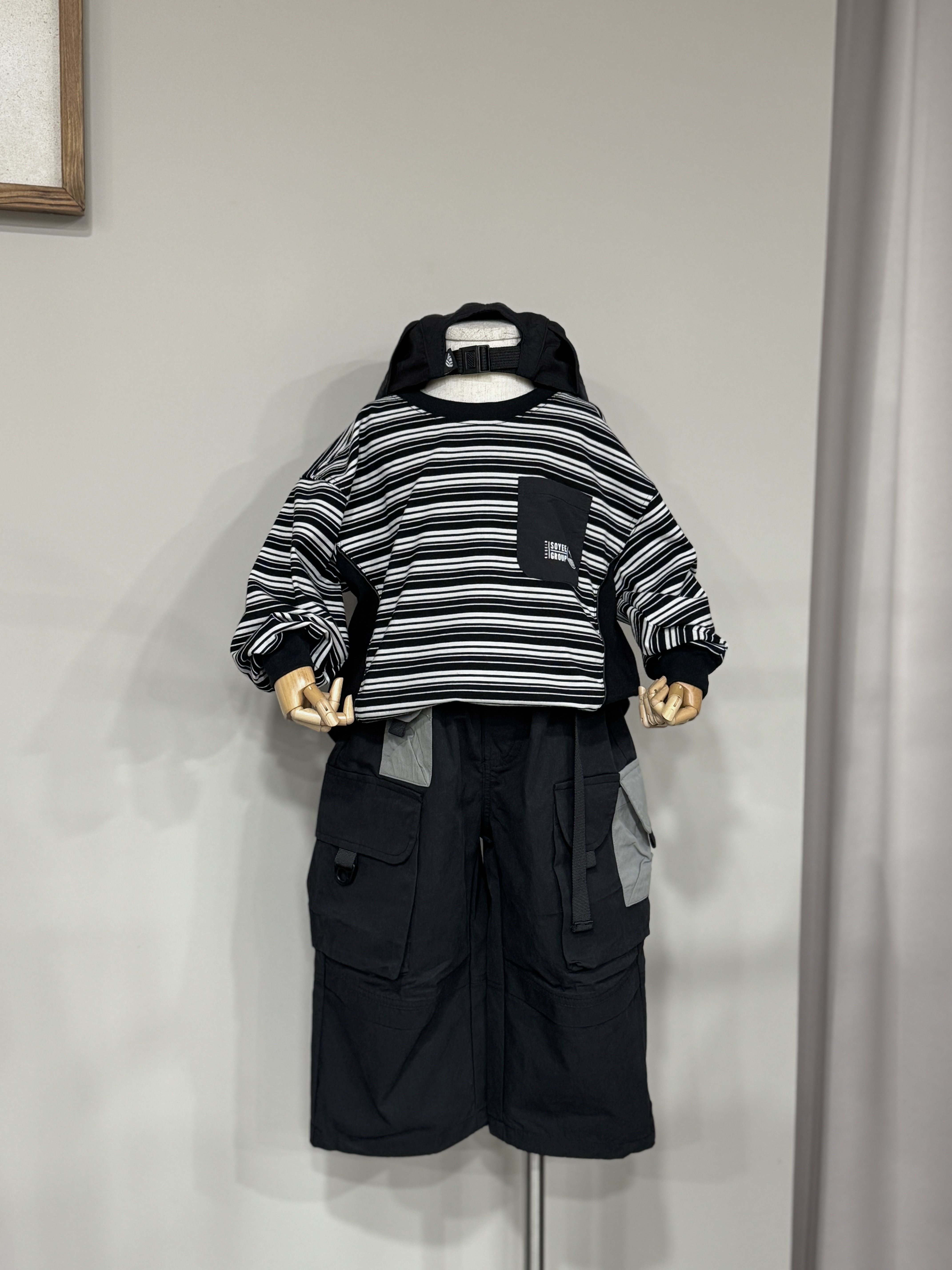 A02936設計師品牌條紋上衣