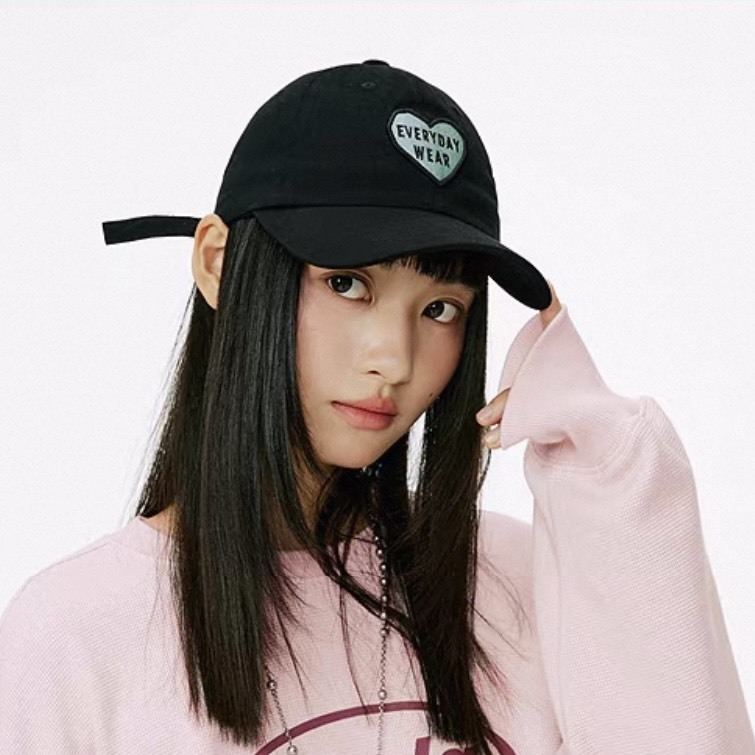 韓國 Mmlg 愛心塗鴉刺繡 棒球帽