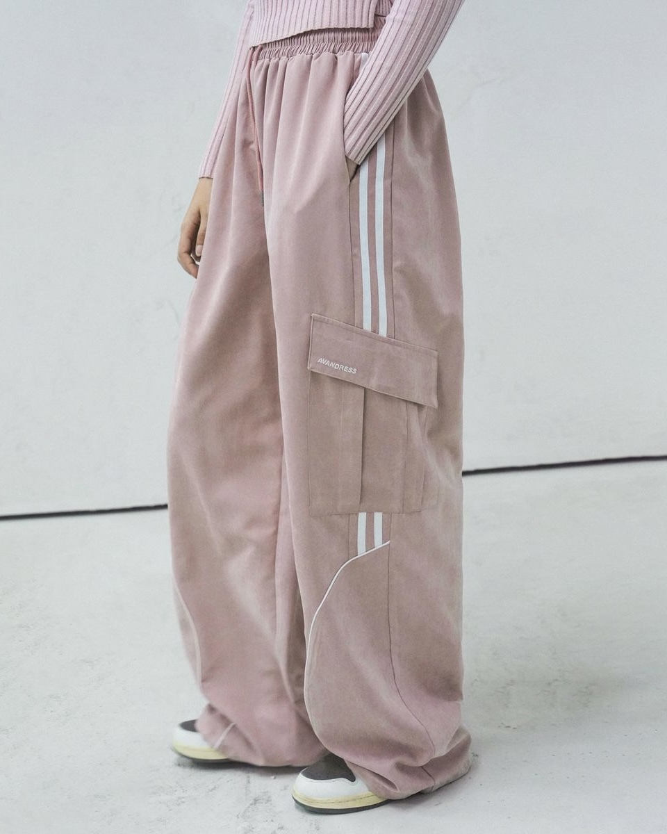<預購> 韓國AVANDRESS工裝短絨面運動寬褲#工裝褲