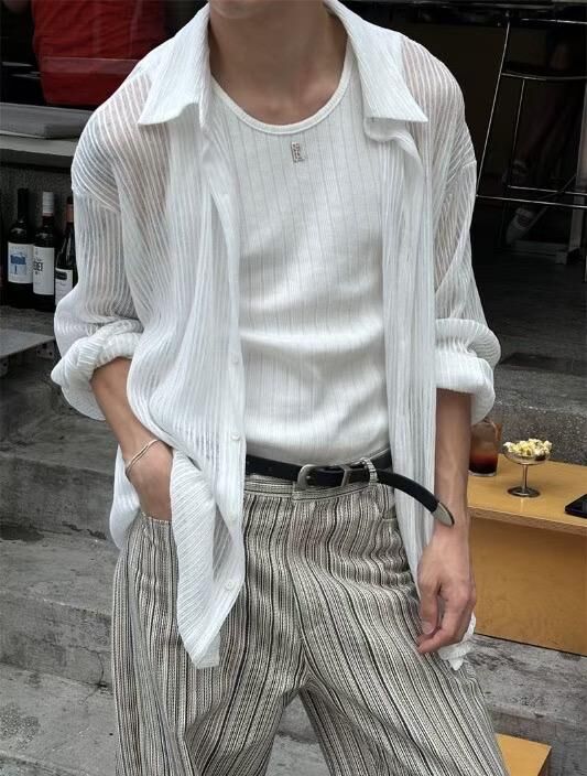 直間長袖恤衫 GARMENTS-042S