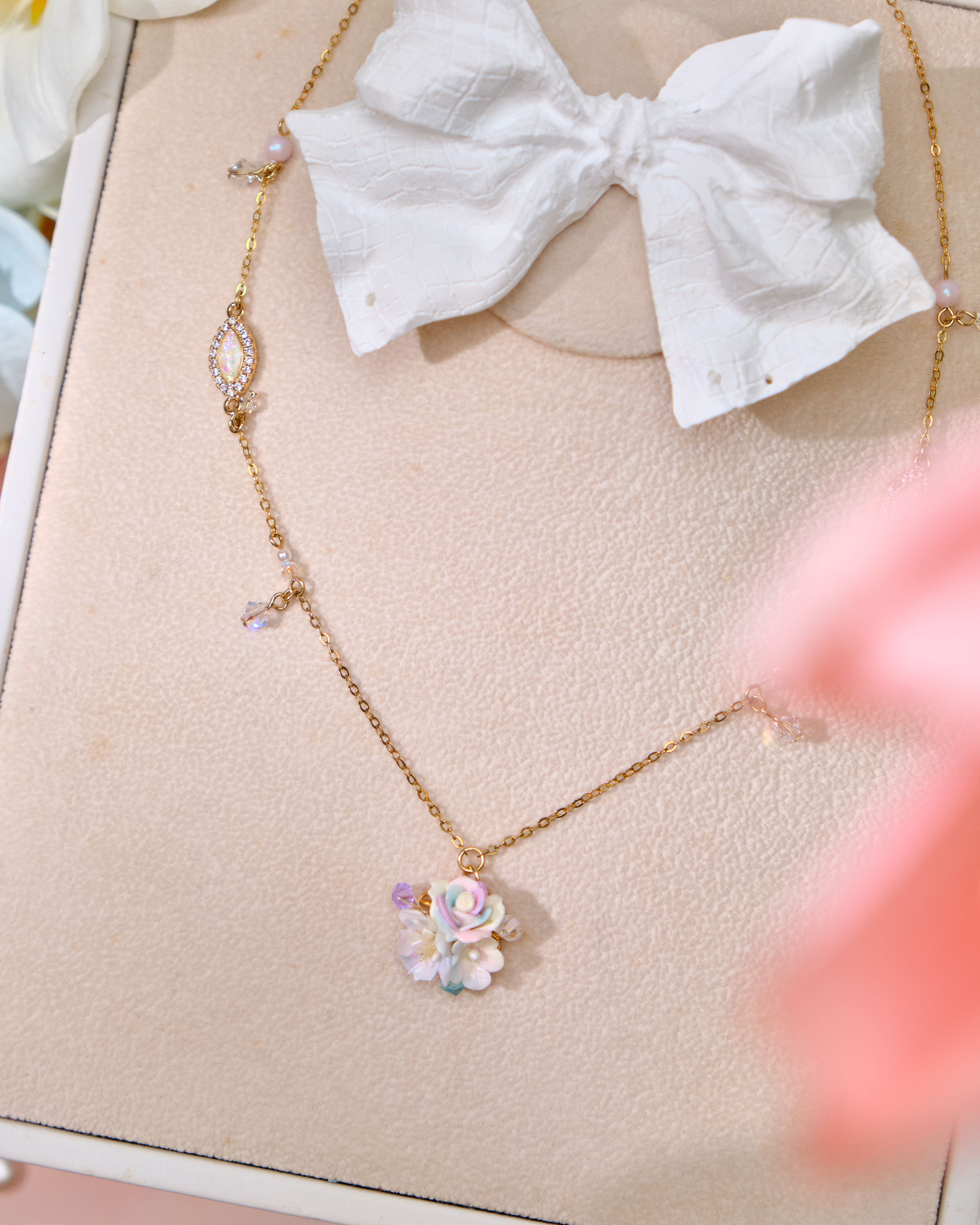 12688 Elegant Small Bouquet S925 Clavicle Necklace