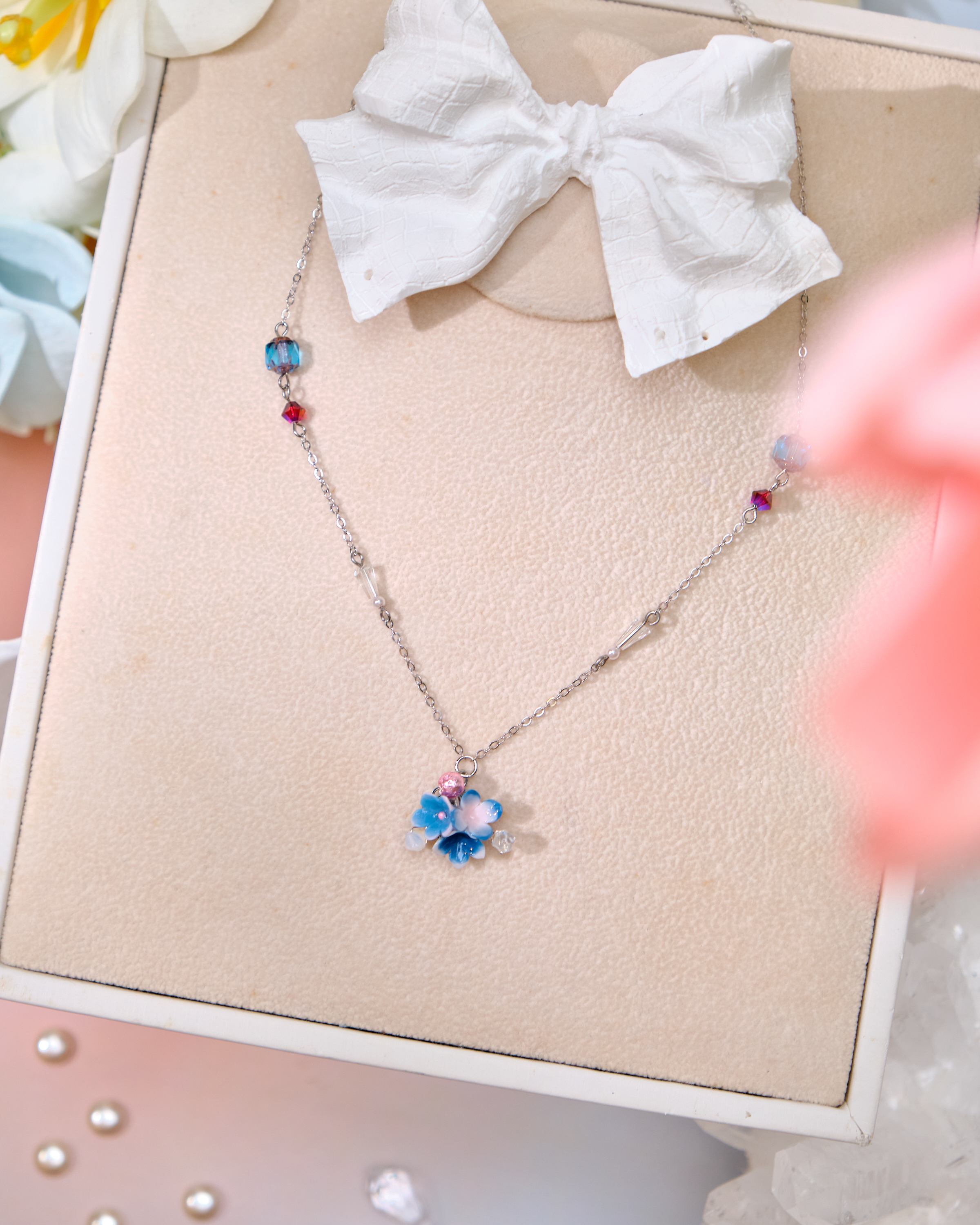 12687 Elegant Small Bouquet S925 Clavicle Necklace
