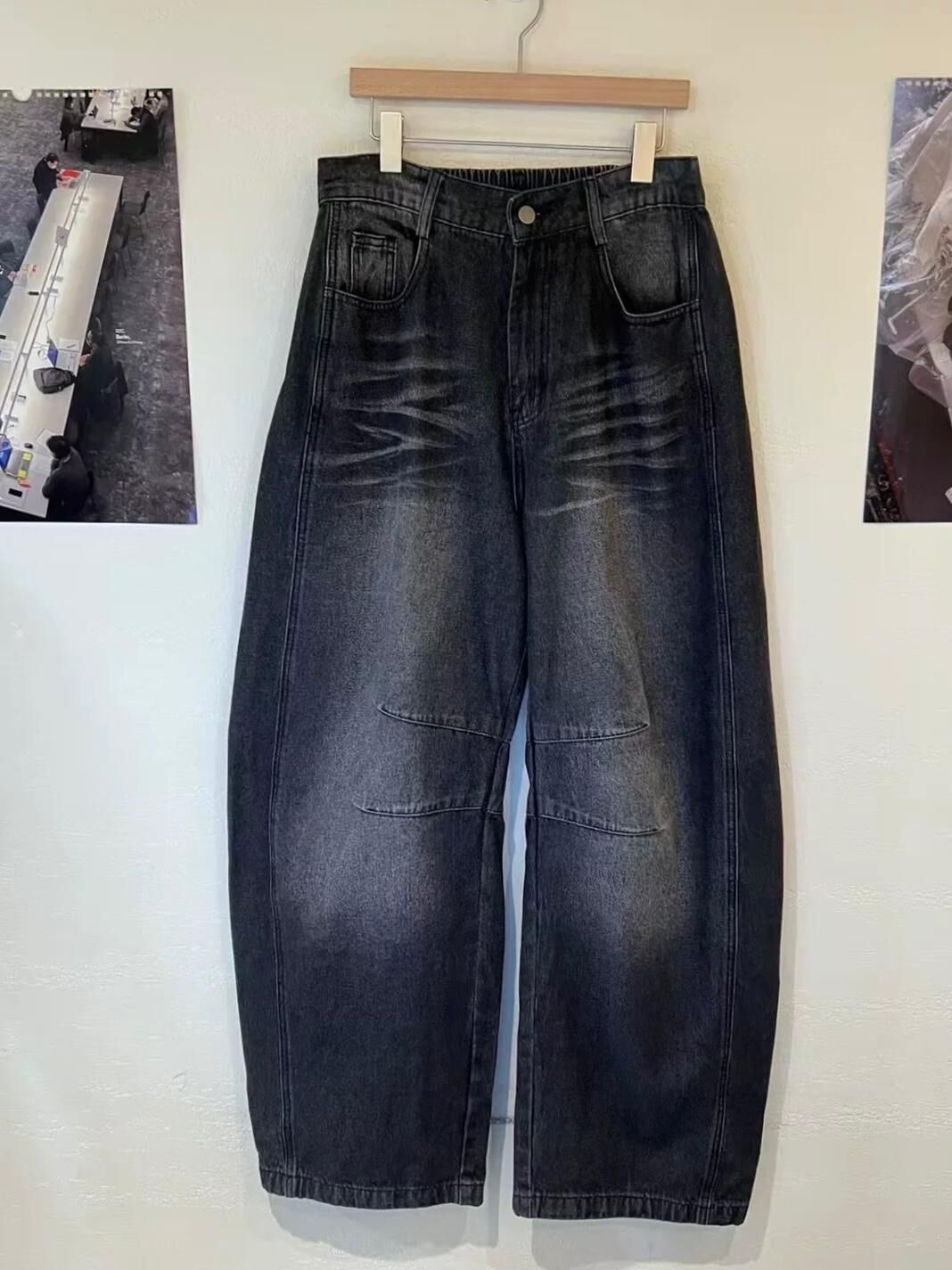 洗水淨色鬆身牛仔褲 GARMENTS-048P