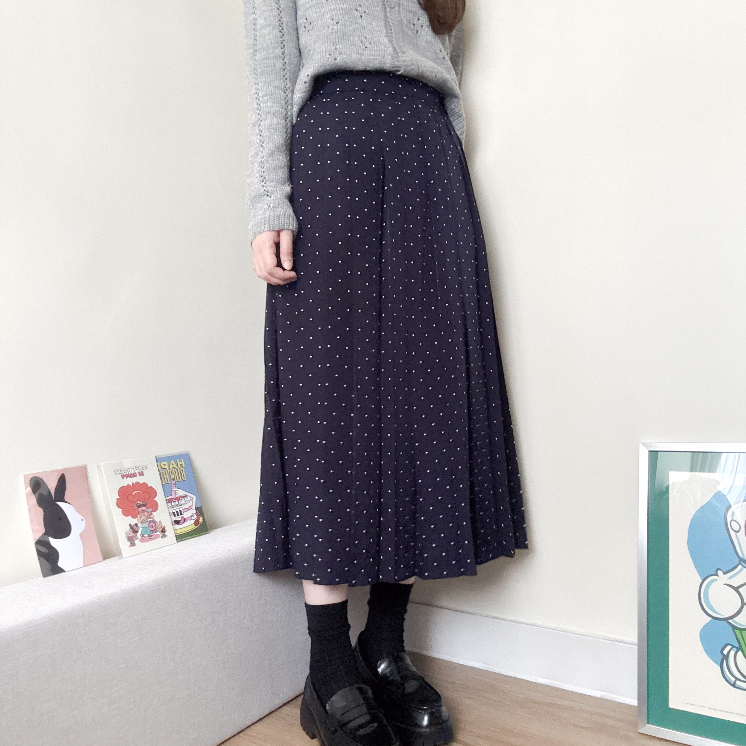 點點雪紡百褶裙