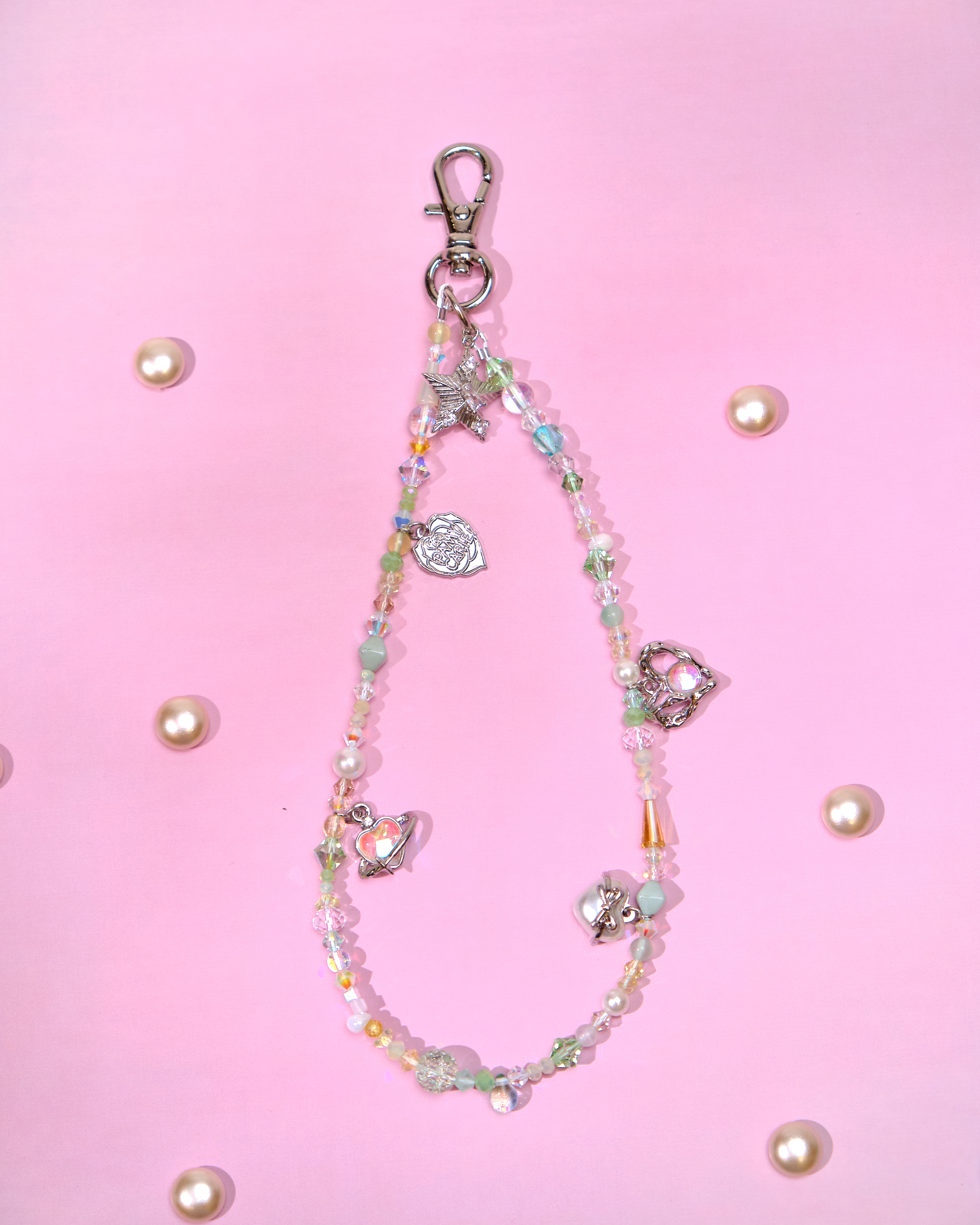 12754 Candy-Colored Crystal Pendant Phone/Bag Charm