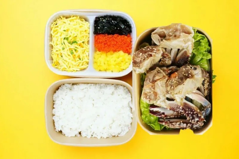 水產海盜-醬油蟹皇便當(蟹公 ～以蟹肉為主)**每日有限量提供**