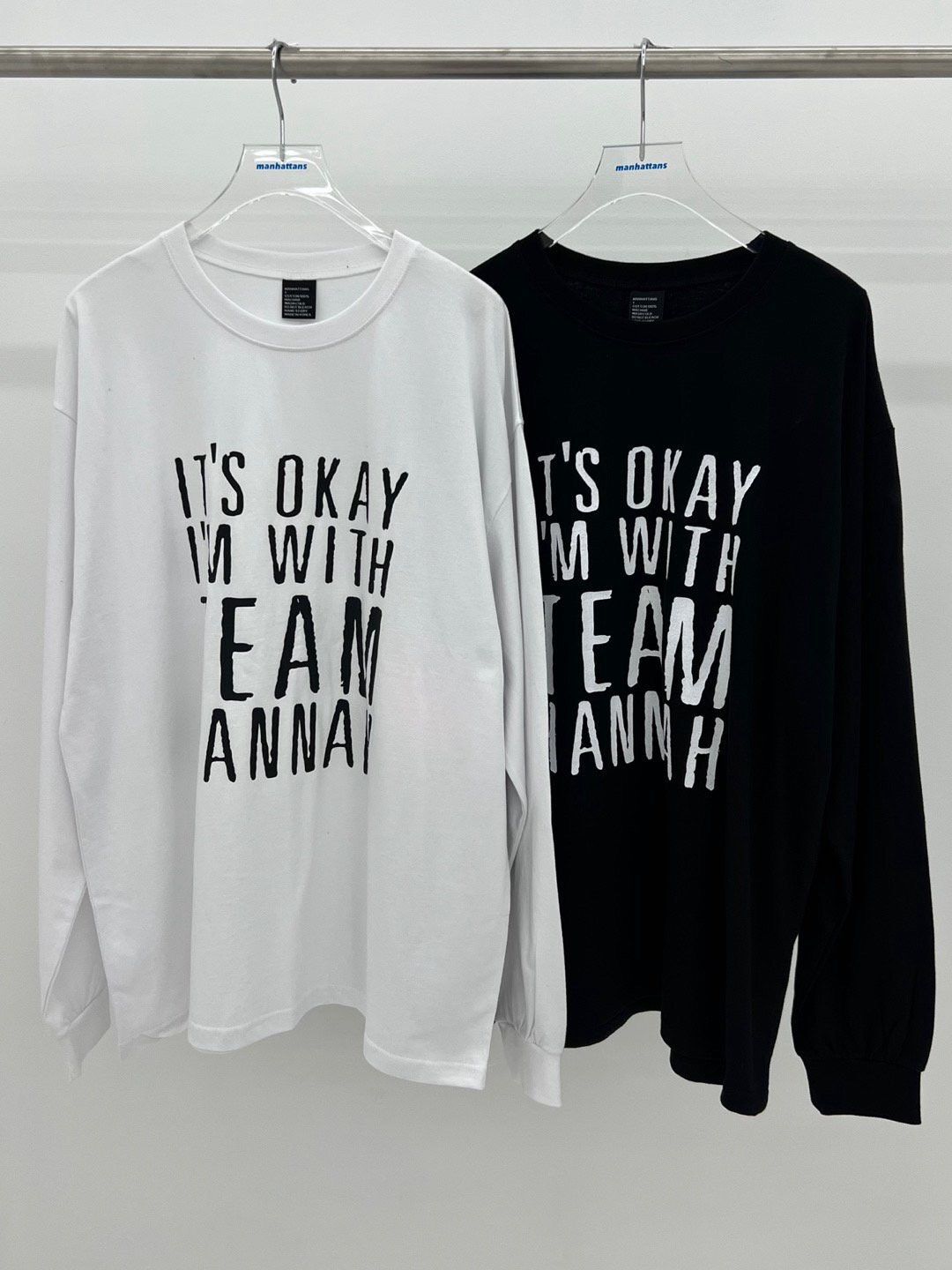 英文字長袖衫 manhattans-050T