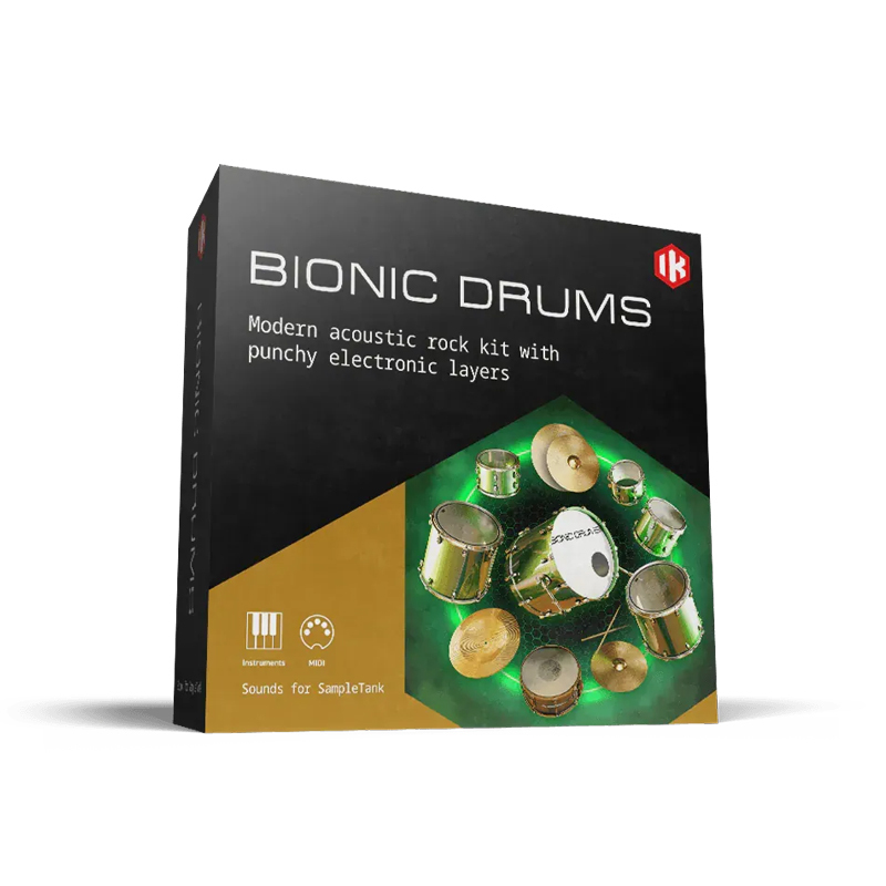 IK Multimedia SampleTank 4 Bionic Drums｜電音鼓組音色庫