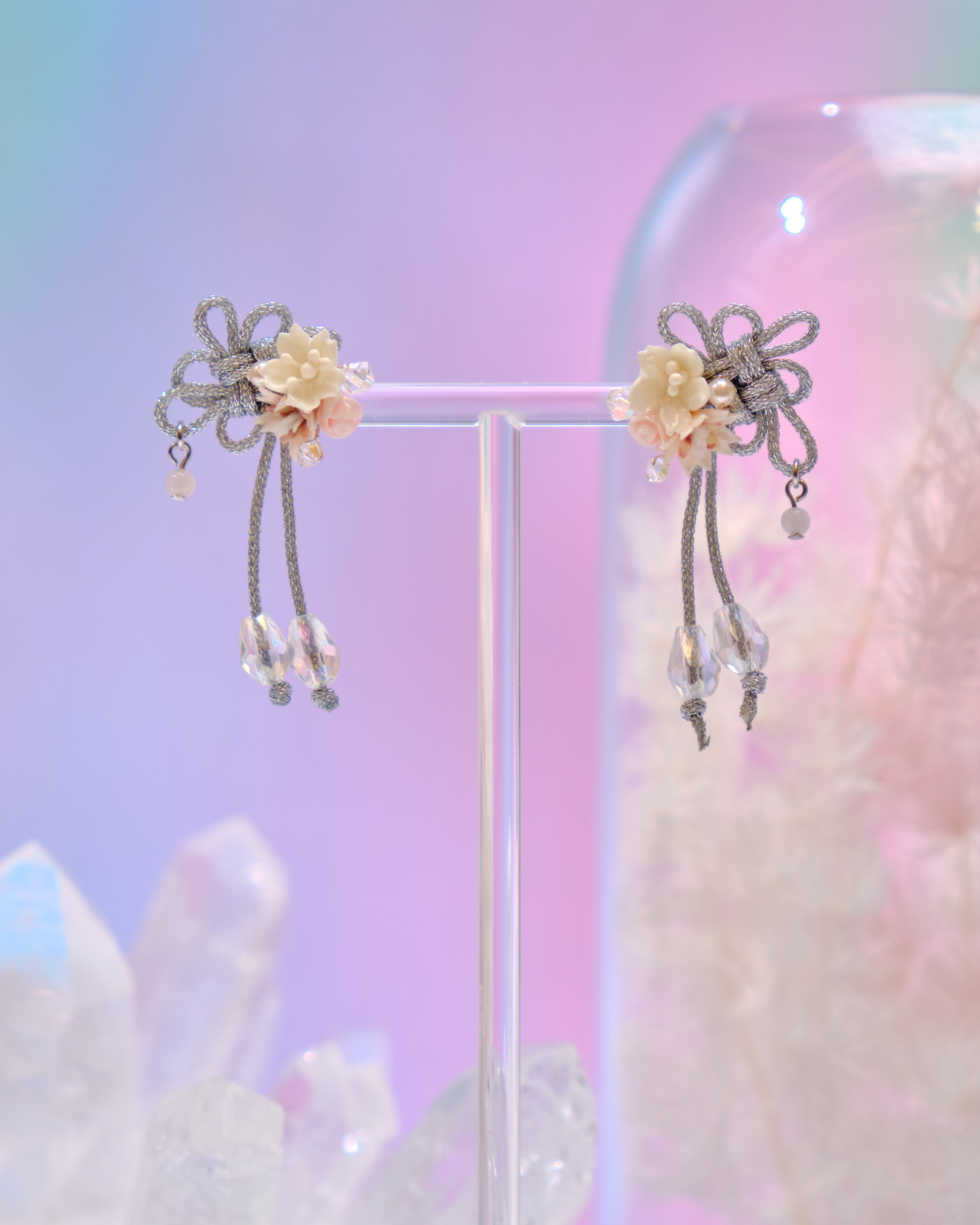 12715 幸運如意結S925耳環