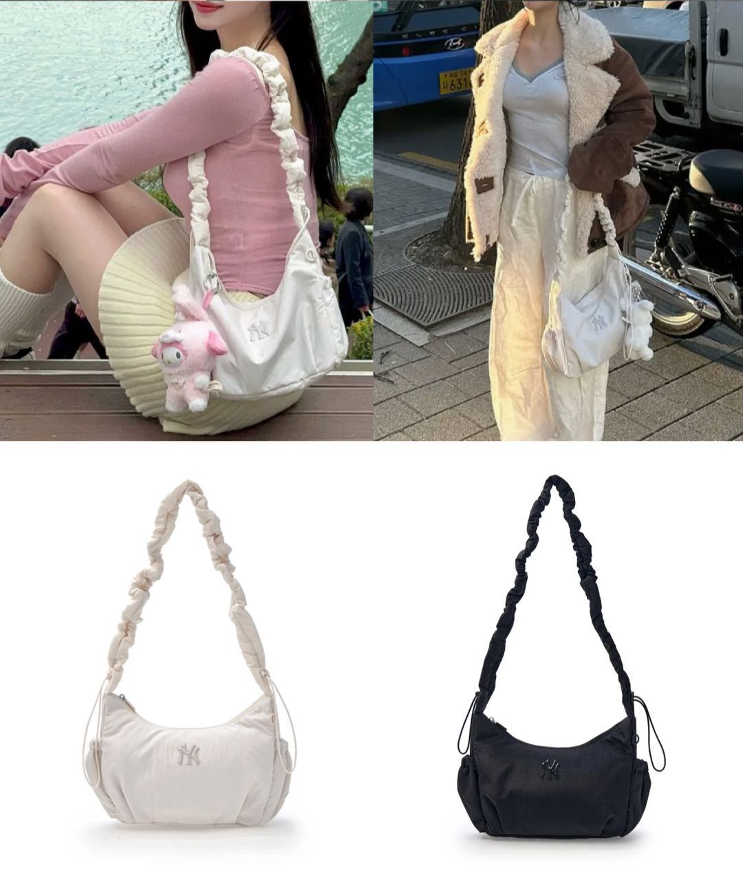 MLB Hobo Bag 熱賣款（2色入）