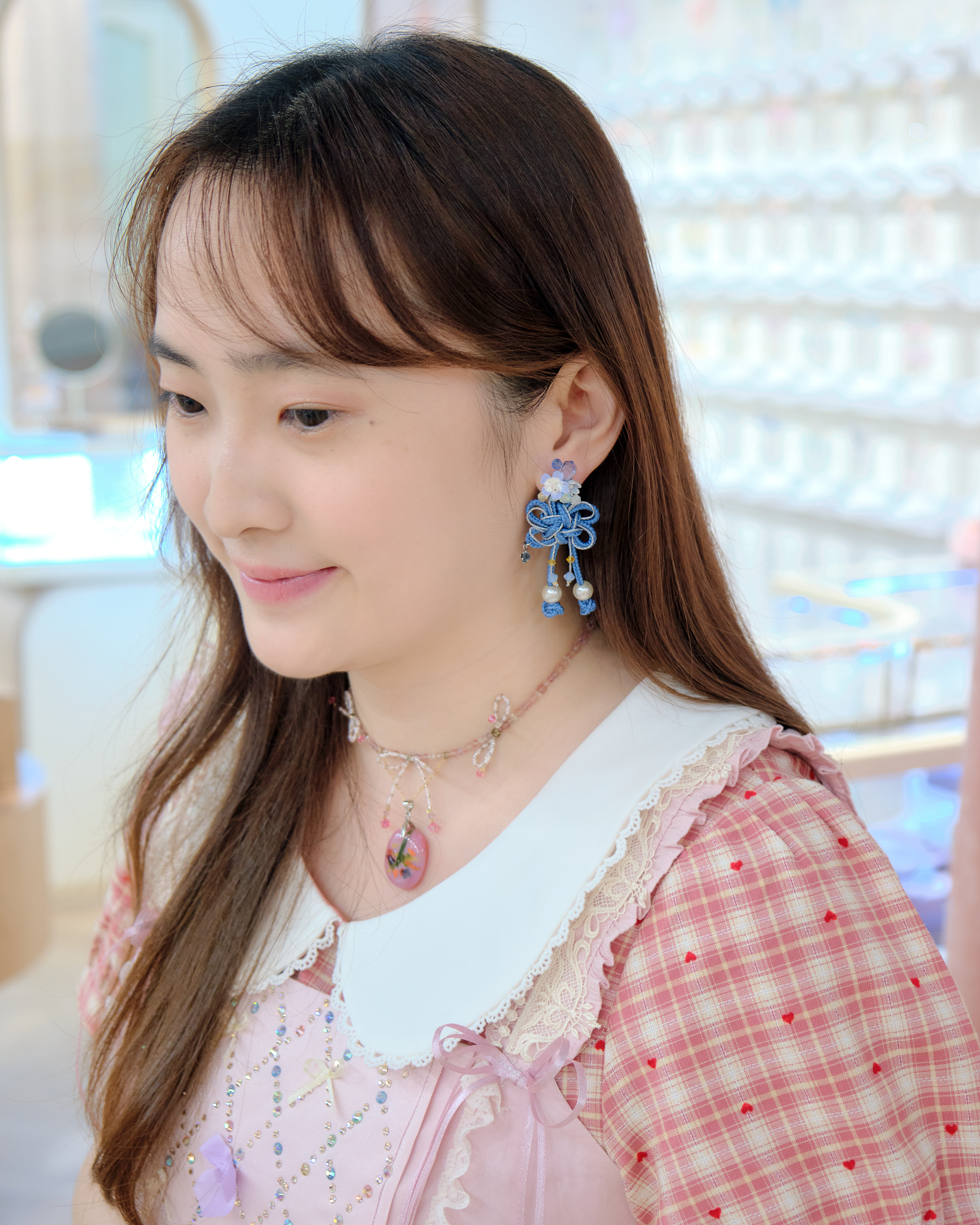 12711 幸運如意結S925耳環