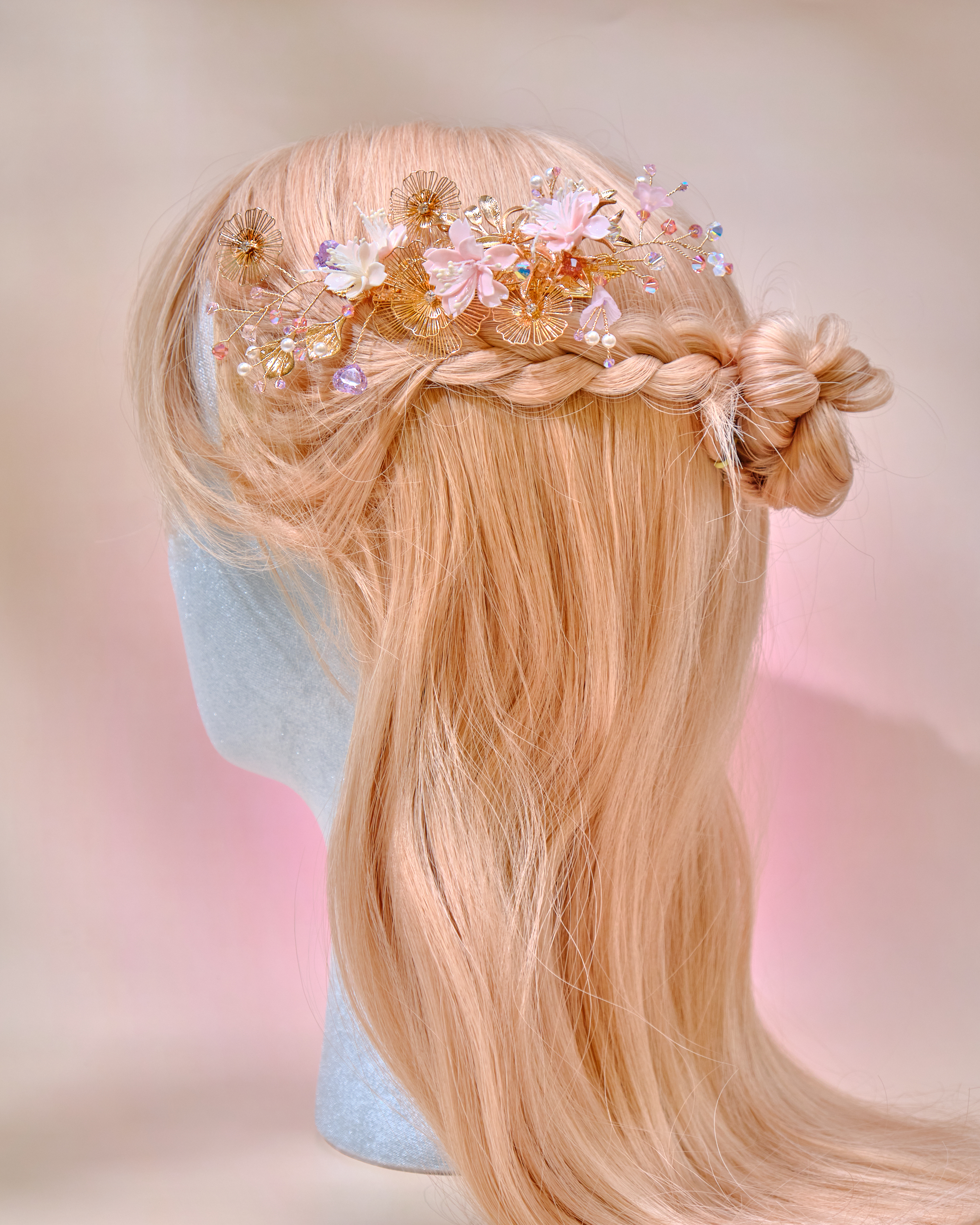 12709 Charming Flower Fairy Floral Design Duckbill Clip