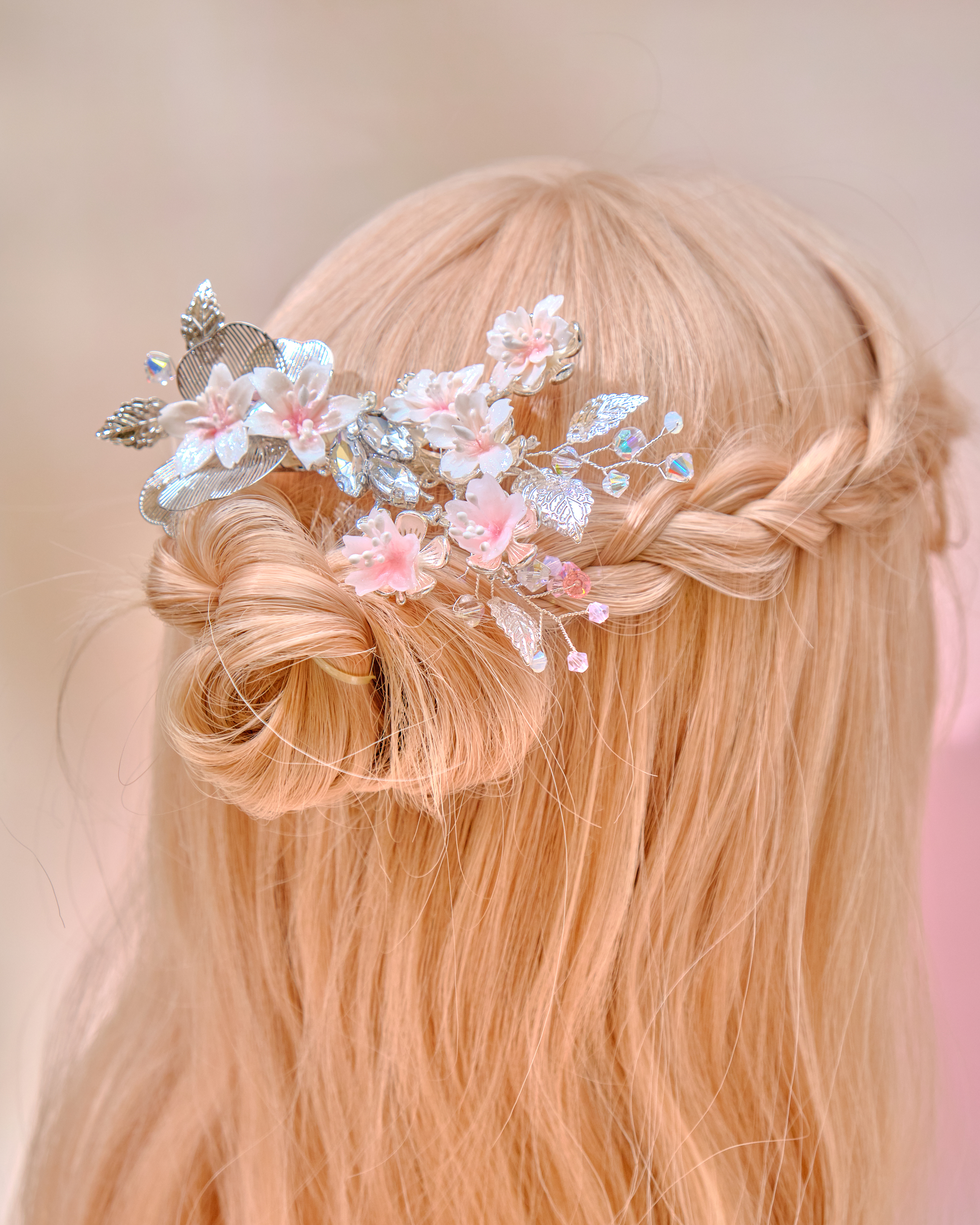 12708 氣質花仙子繁花造型鴨嘴夾