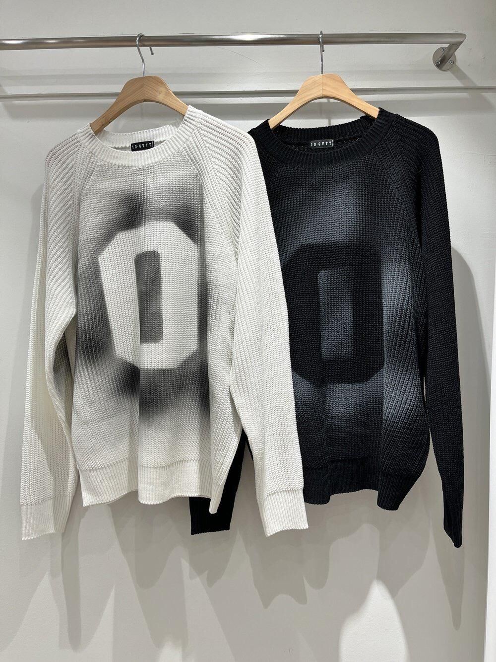 仿污數字針織衫 10.GVTY-0235T