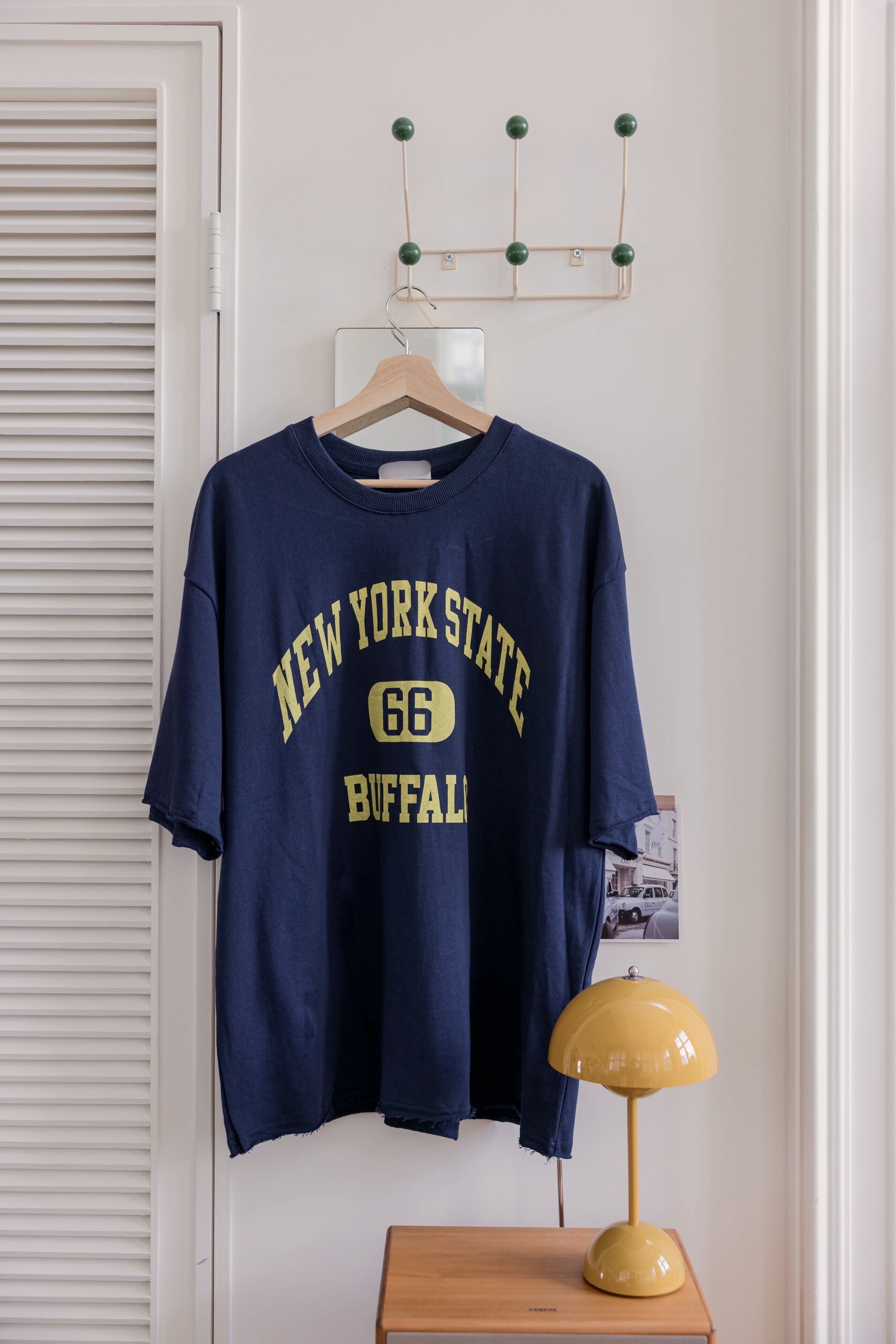 （現貨）#X15 捲邊寬鬆字母上衣(白灰/灰/藏藍)