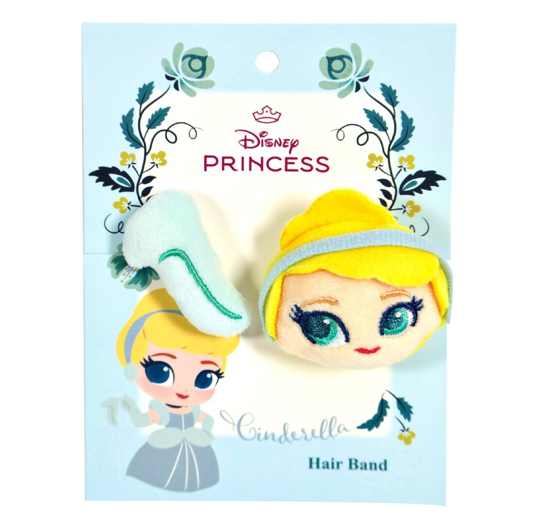 迪士尼公主 - 兒童髮飾 3D髮帶 毛絨頭 |灰姑娘