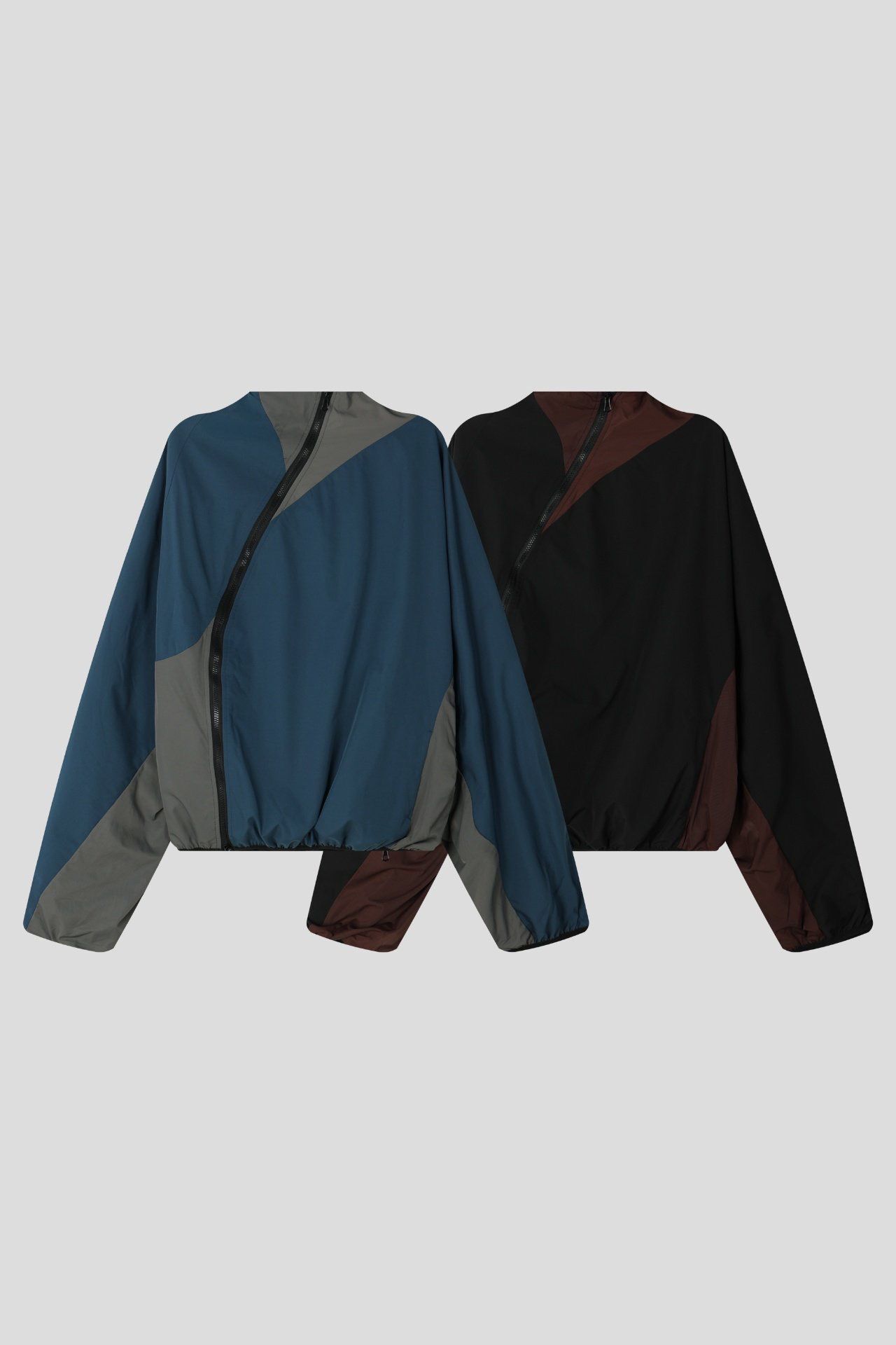 拼色拉鍊外套 OUR ROOM-137JK