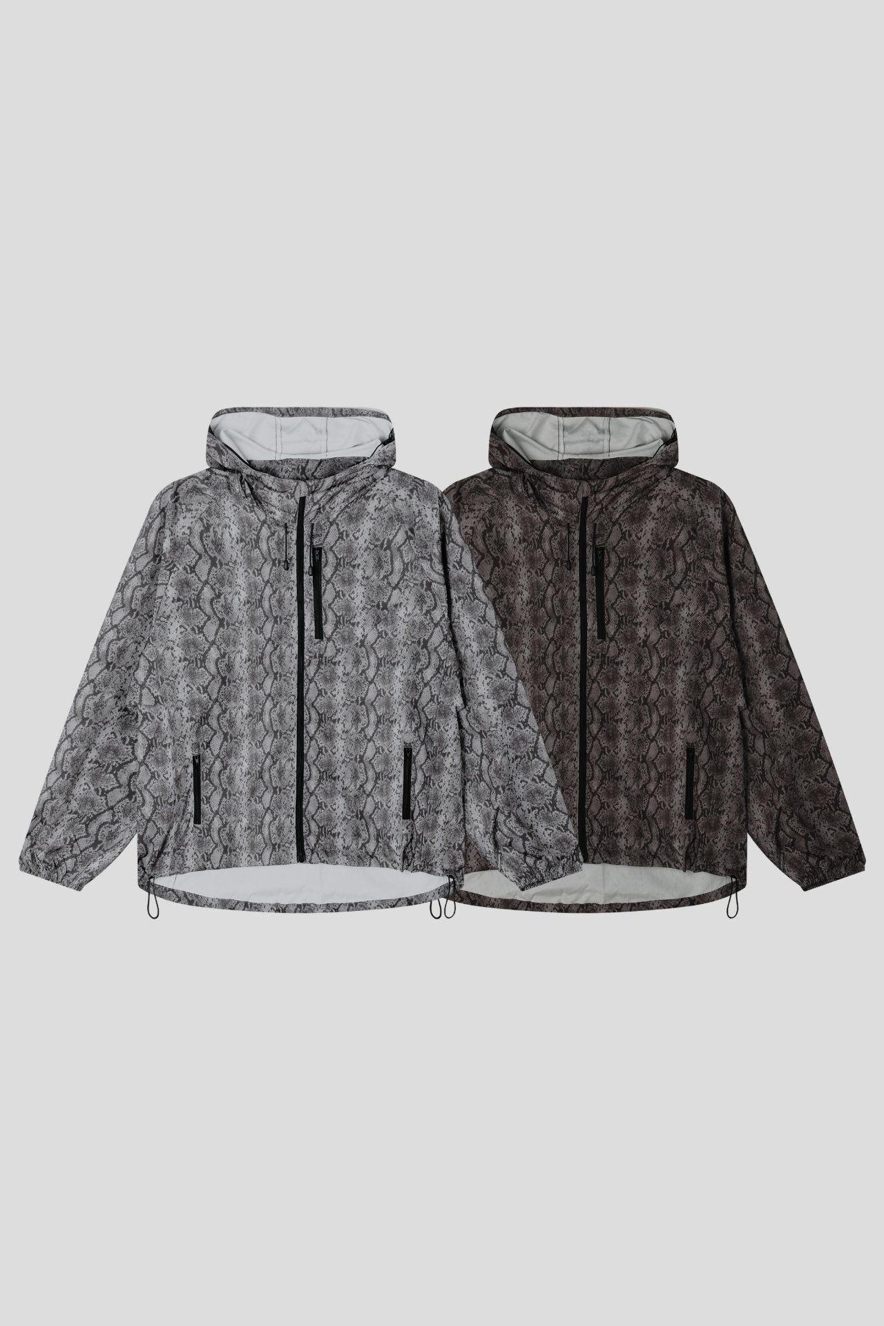 花紋連帽拉鍊外套 OUR ROOM-138JK