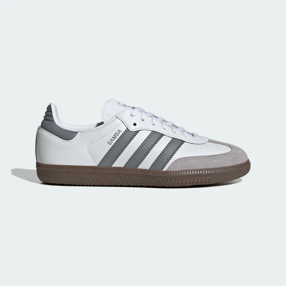 【預訂】 ADIDAS SAMBA OG 白灰-GS