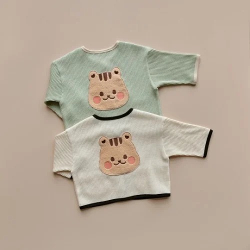 25F/W DTD萌萌大圓臉華夫格開襟衫