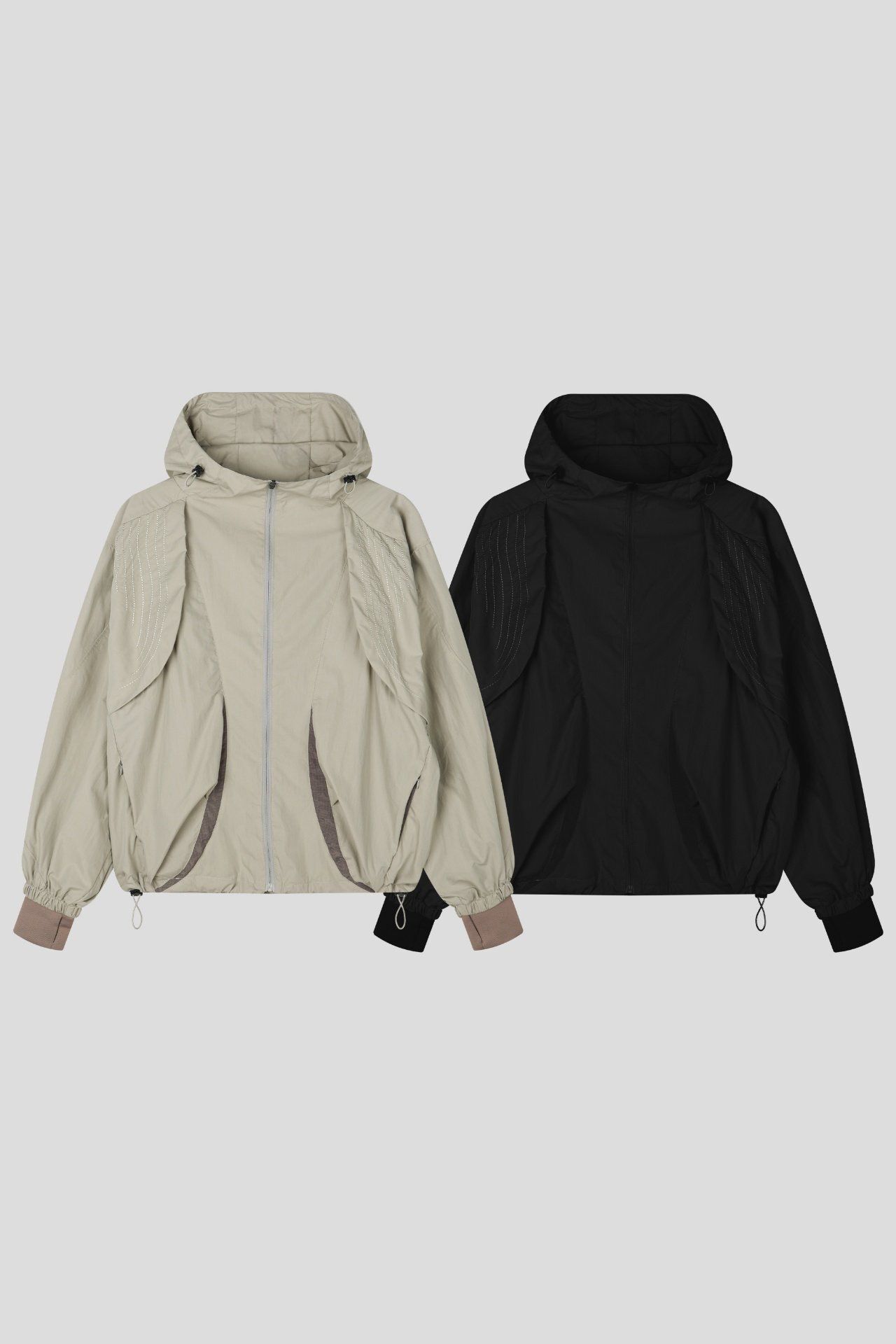 淨色連帽拉鍊外套 OUR ROOM-151JK