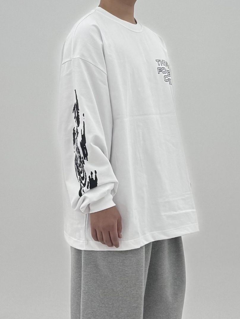 英文字圖案長袖衫 COVILL-218T