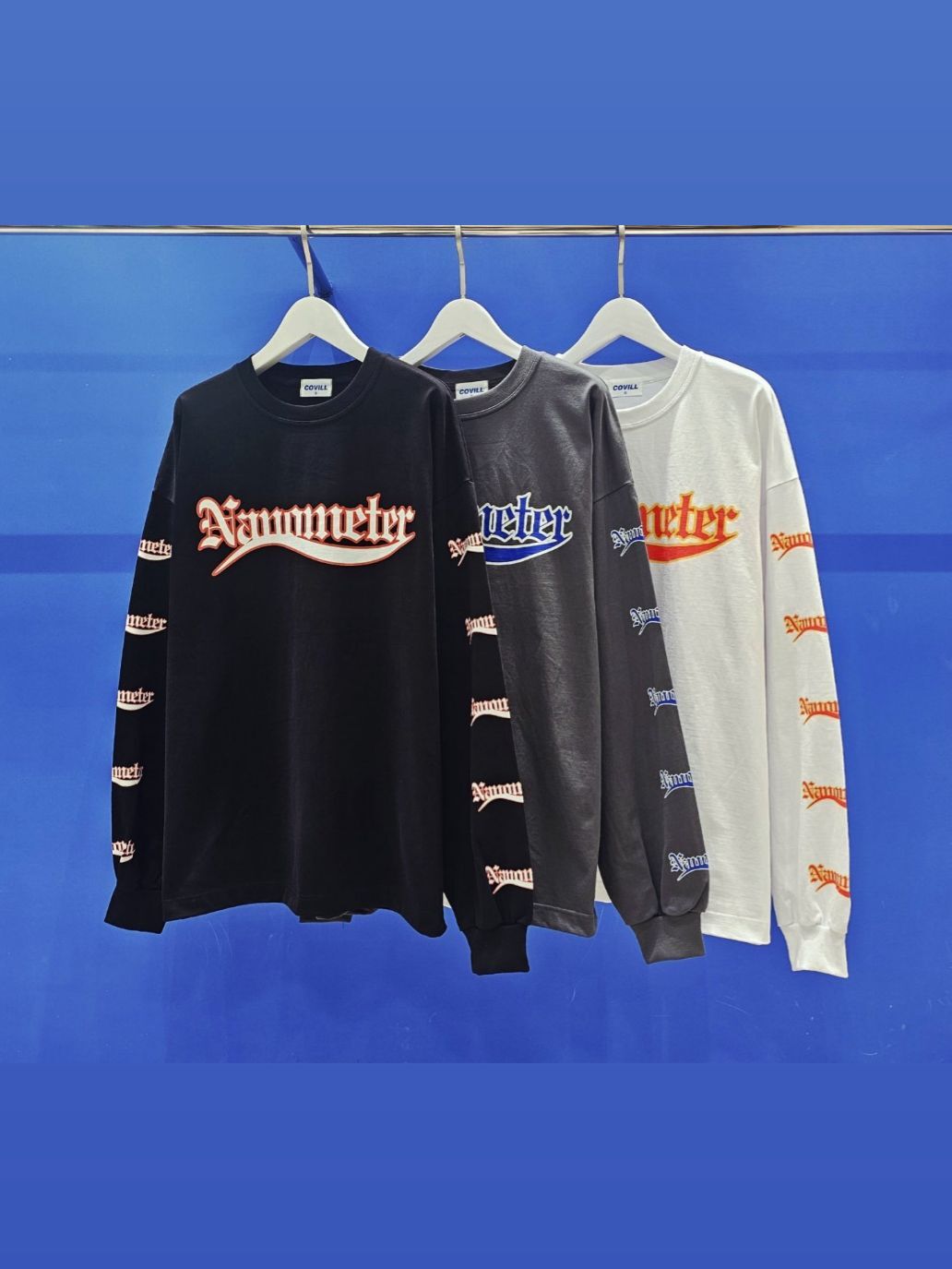 英文字長袖衫 COVILL-219T