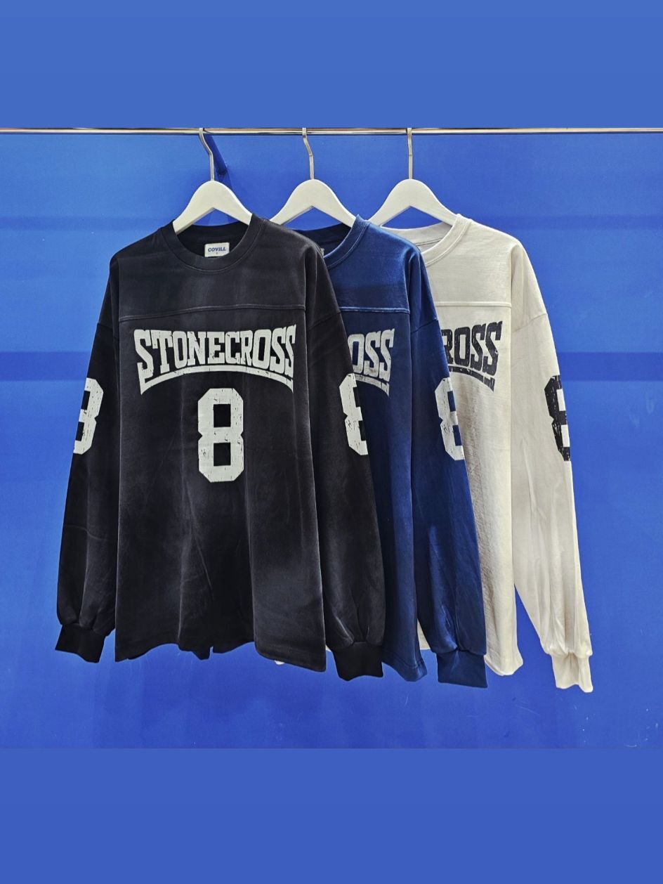 仿污數字長袖衫 COVILL-222T