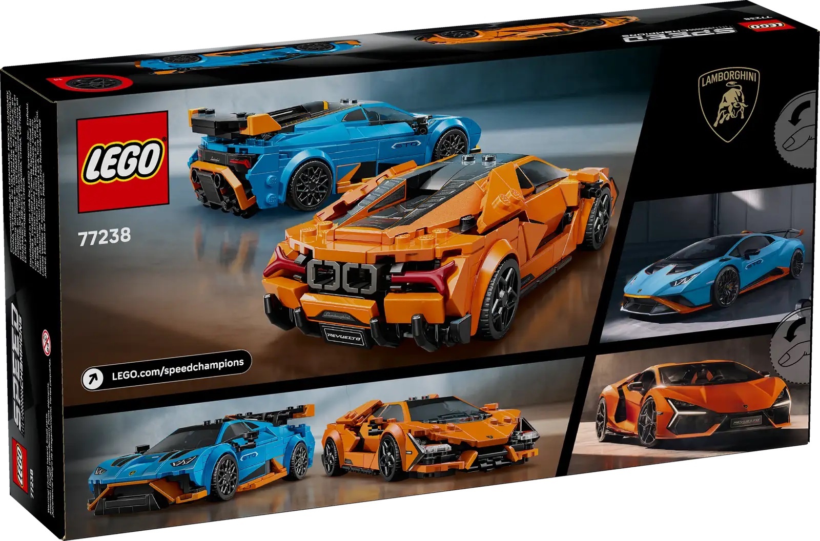 樂高 77238 Lamborghini Revuelto 和 Huracán STO ｜ LEGO SPEED CHAMPIONS 系列 ｜ 飛米樂高專賣店