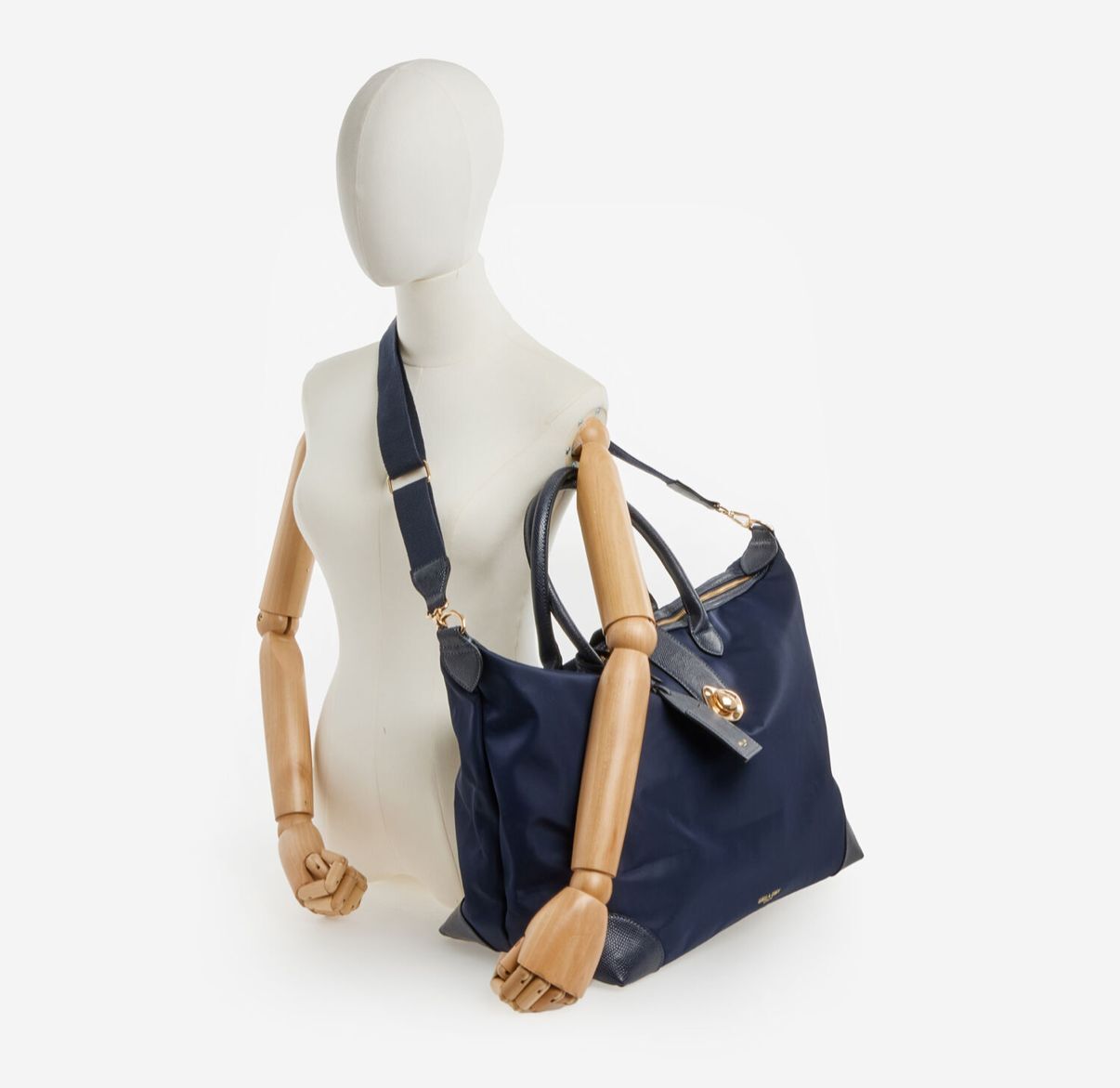 英國代購 (獨立訂單)-LUELLA GREY Blue Holdall Overnight Weekend&nbsp;Bag