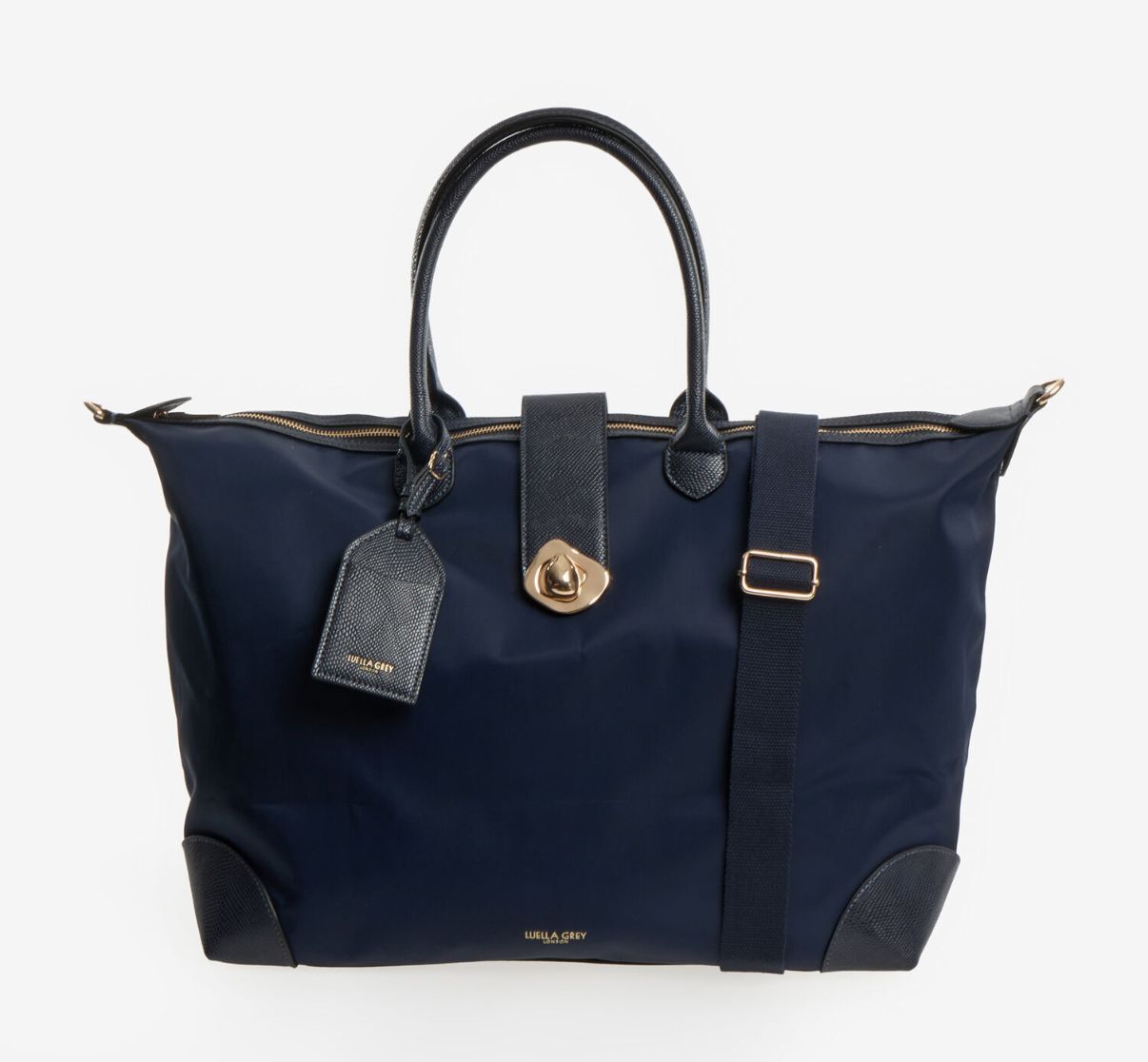 英國代購 (獨立訂單)-LUELLA GREY Blue Holdall Overnight Weekend&nbsp;Bag