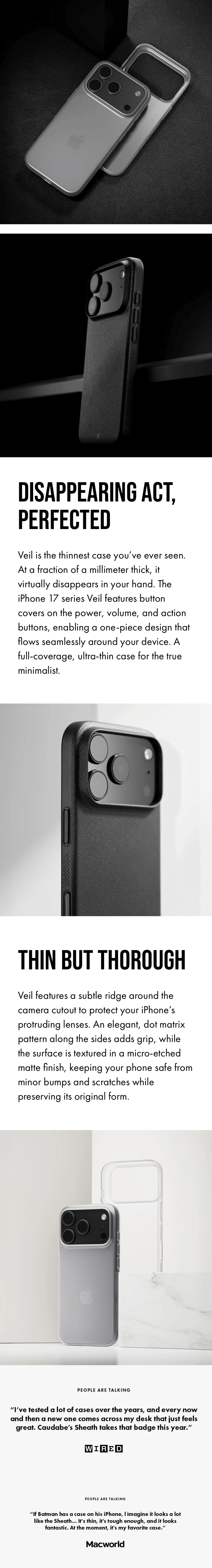 Caudabe iPhone 17 Veil Product Details