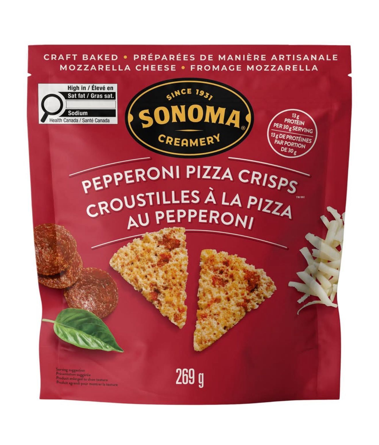 加姐 Sonoma Pizza 芝士脆片 269g *滿$899包京東送貨上門* CC179