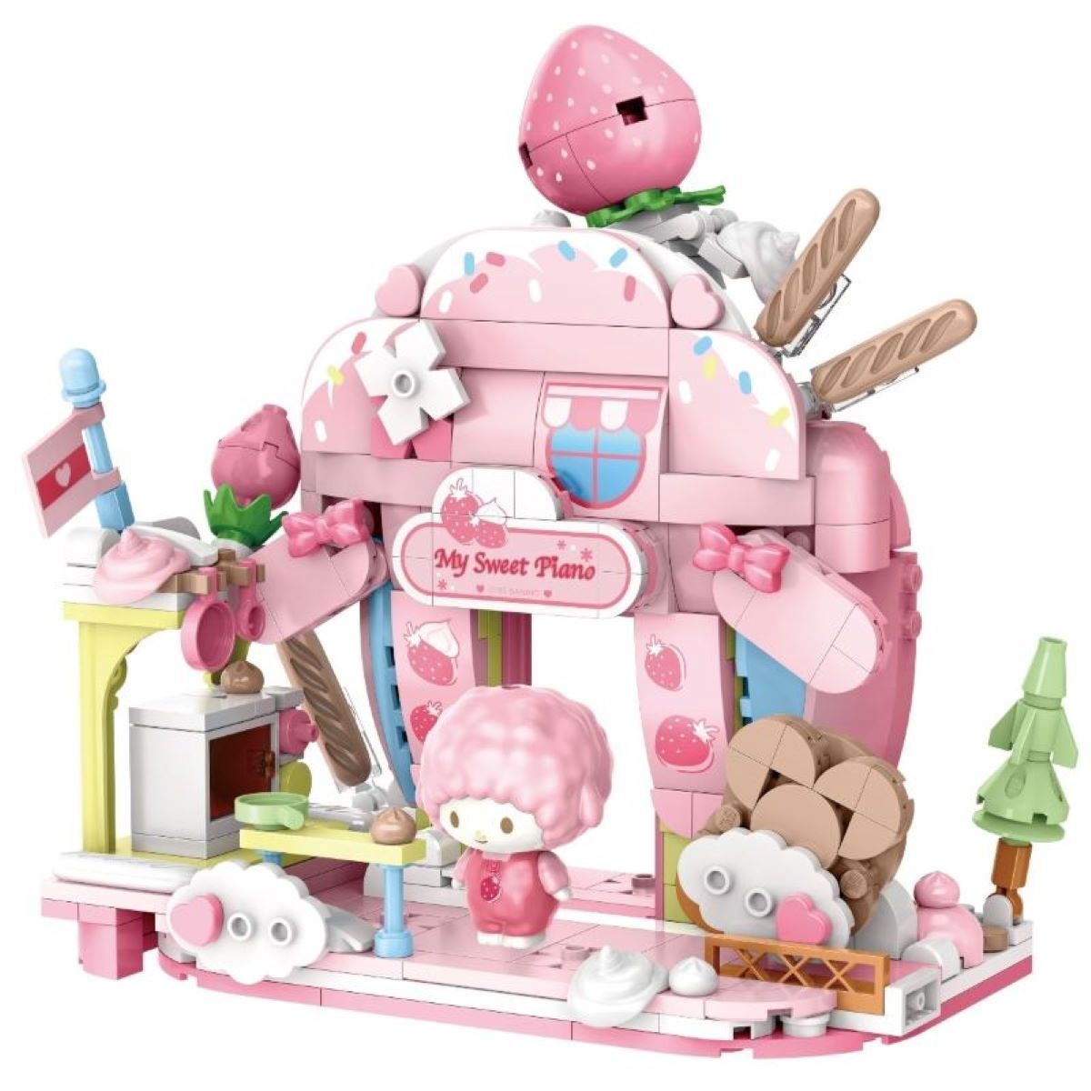 My Sweet Piano 士多啤梨蛋糕店造型積木