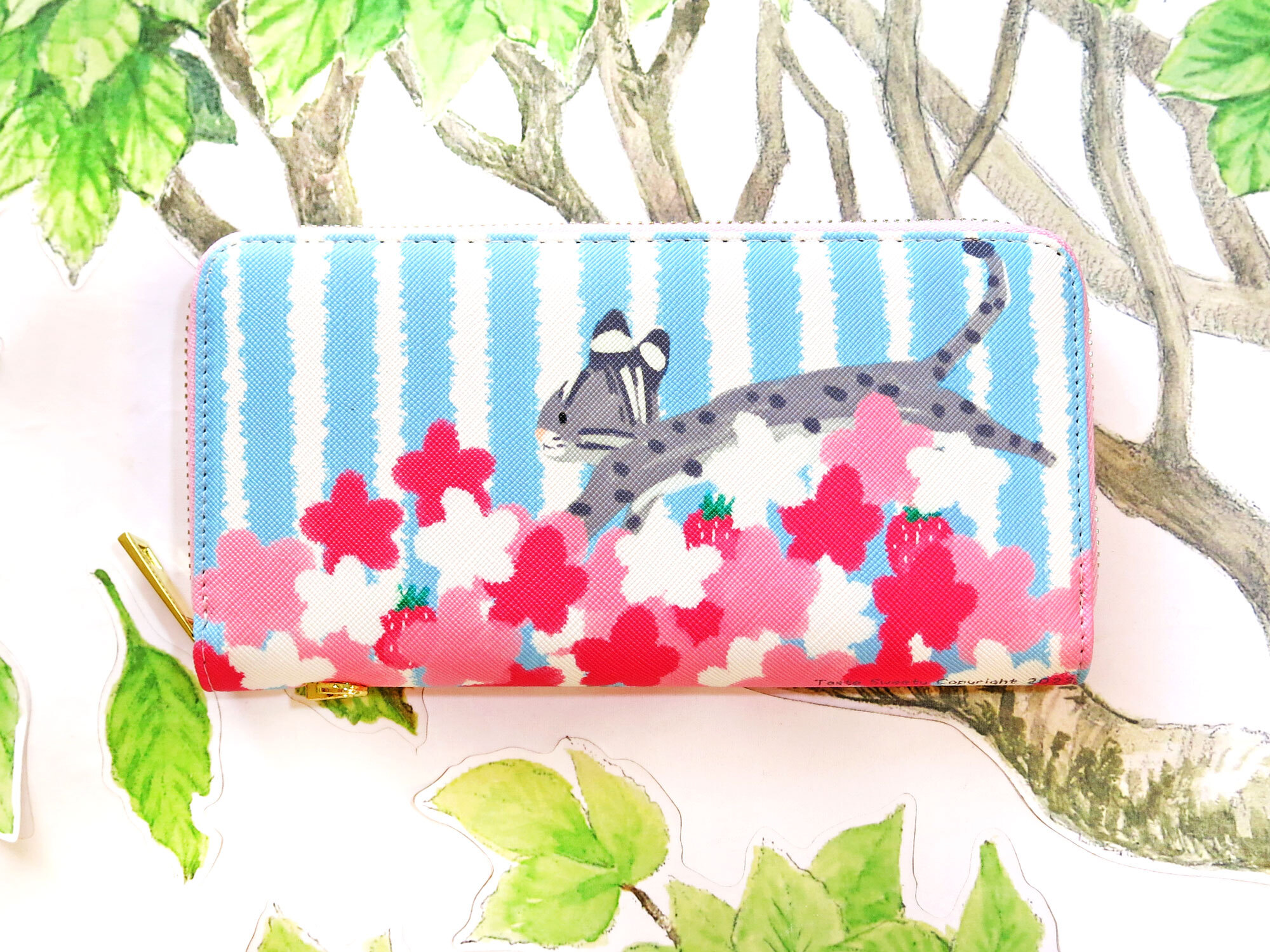 跳跳花石虎長夾