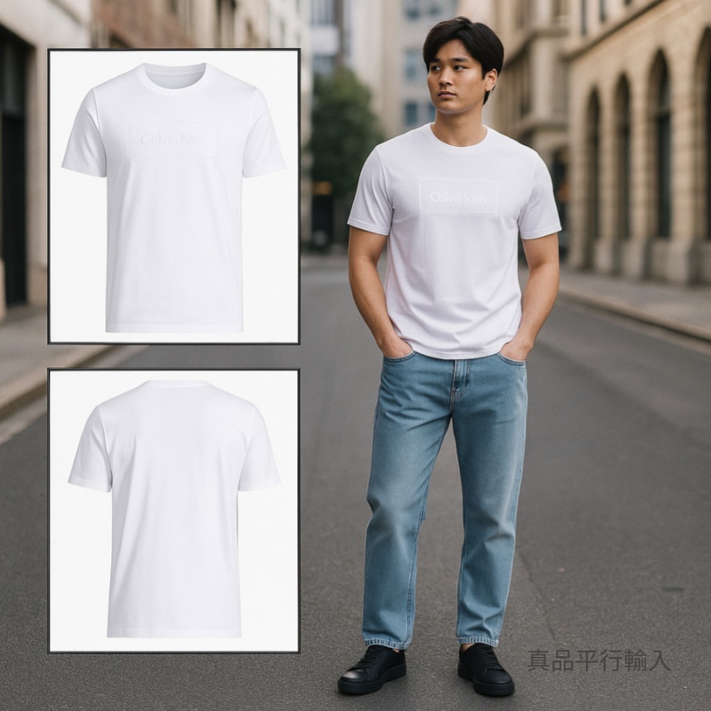 【現貨】Calvin Klein H091060 男裝圓領字母短袖上衣